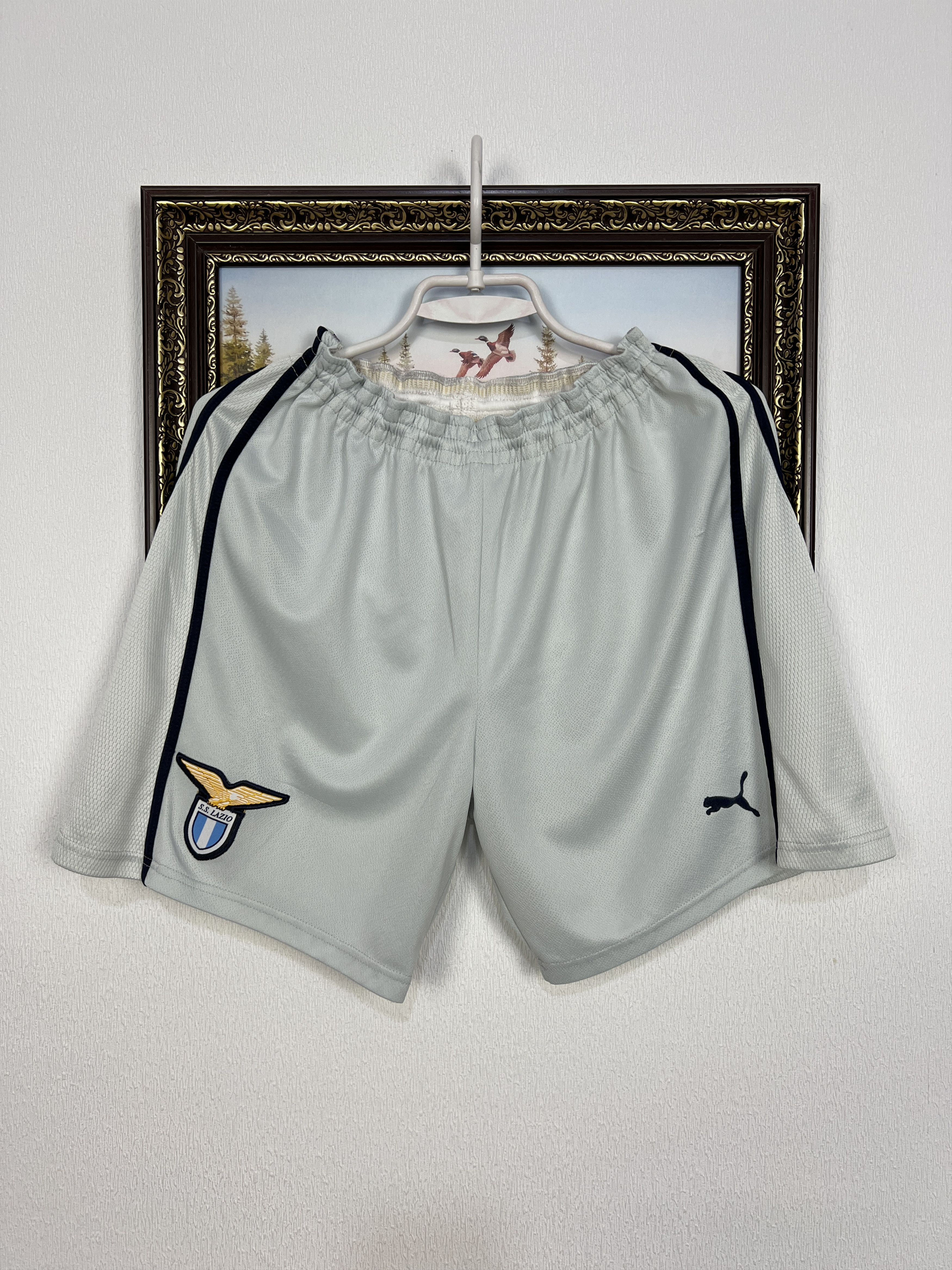 Vintage Puma Lazio Football Shorts Soccer Athletic Mens