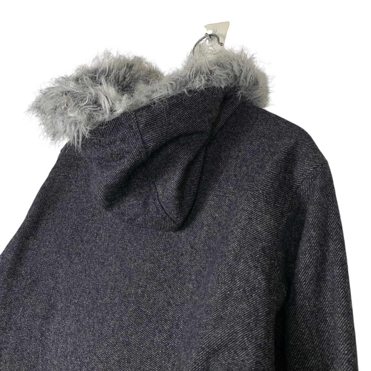 Japanese Brand LOUIS CHAVLON Fur Hoodie Denim Jacket #1393-C63 Size US L / EU 52-54 / 3 - 9 Thumbnail
