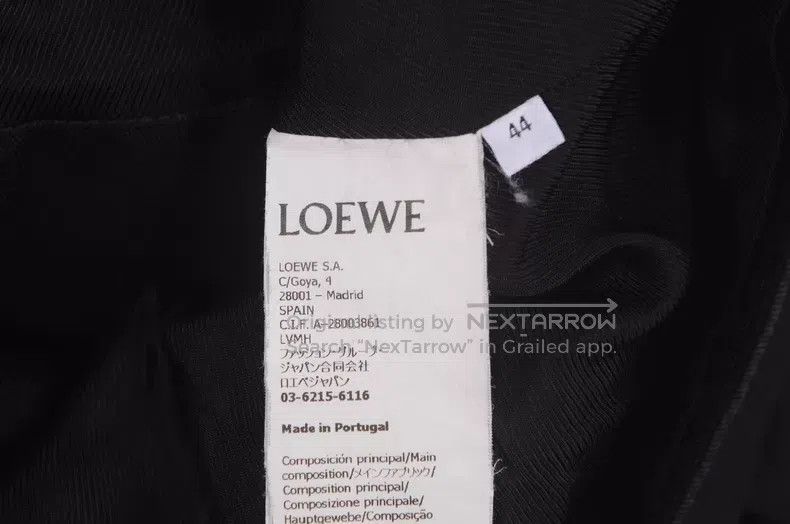 Loewe Loewe Men's Logo Leather Labeled Hooded Jacket Size US S / EU 44-46 / 1 - 6 Thumbnail