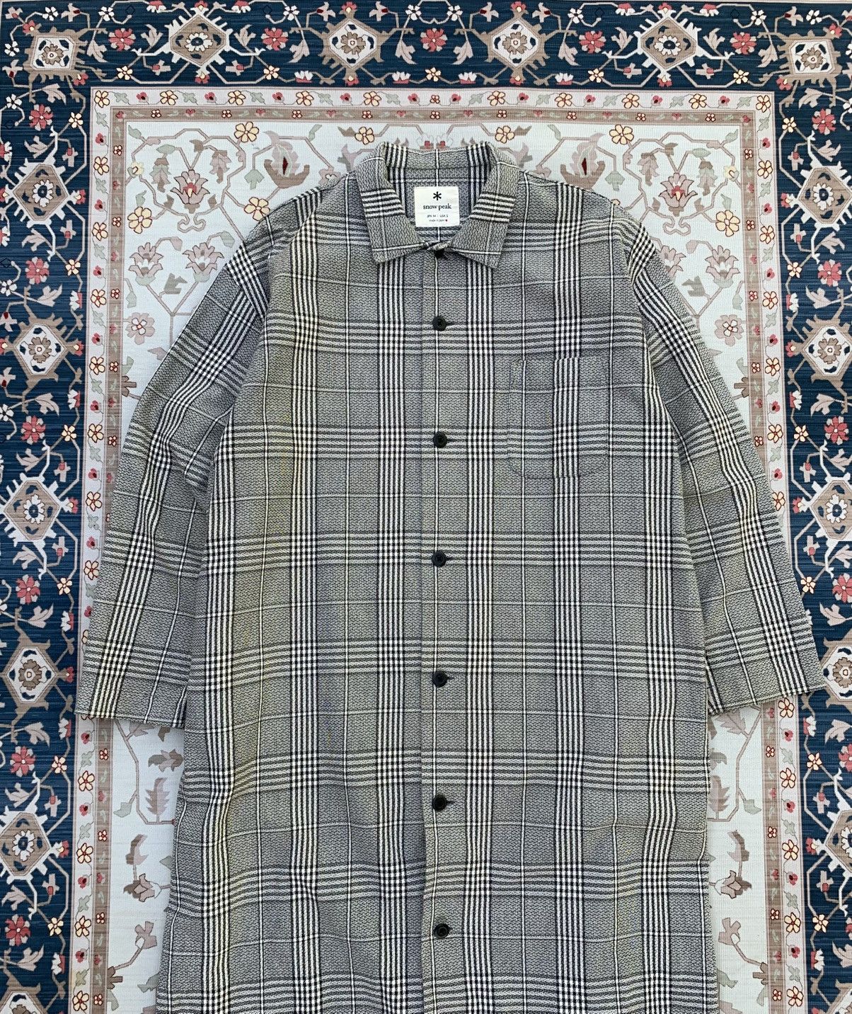 Snow Peak SNOW PEAK PLAID PATTERNED LONG COAT Size US L / EU 52-54 / 3 - 4 Thumbnail