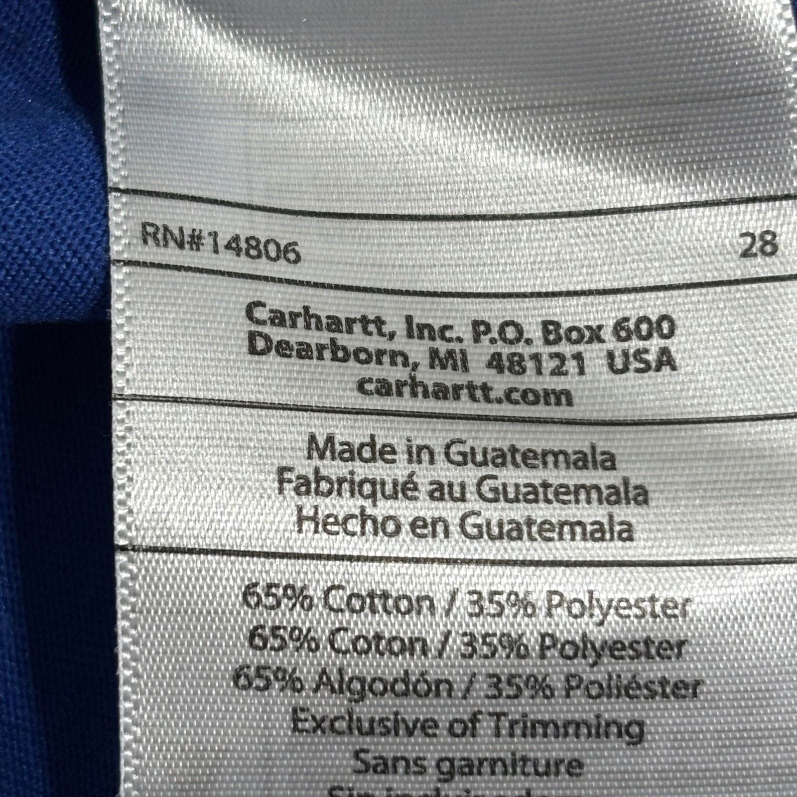 Carhartt Carhartt Force Relaxed Fit Long Sleeve T Shirt Blue Mens Siz Size US M / EU 48-50 / 2 - 8 Thumbnail