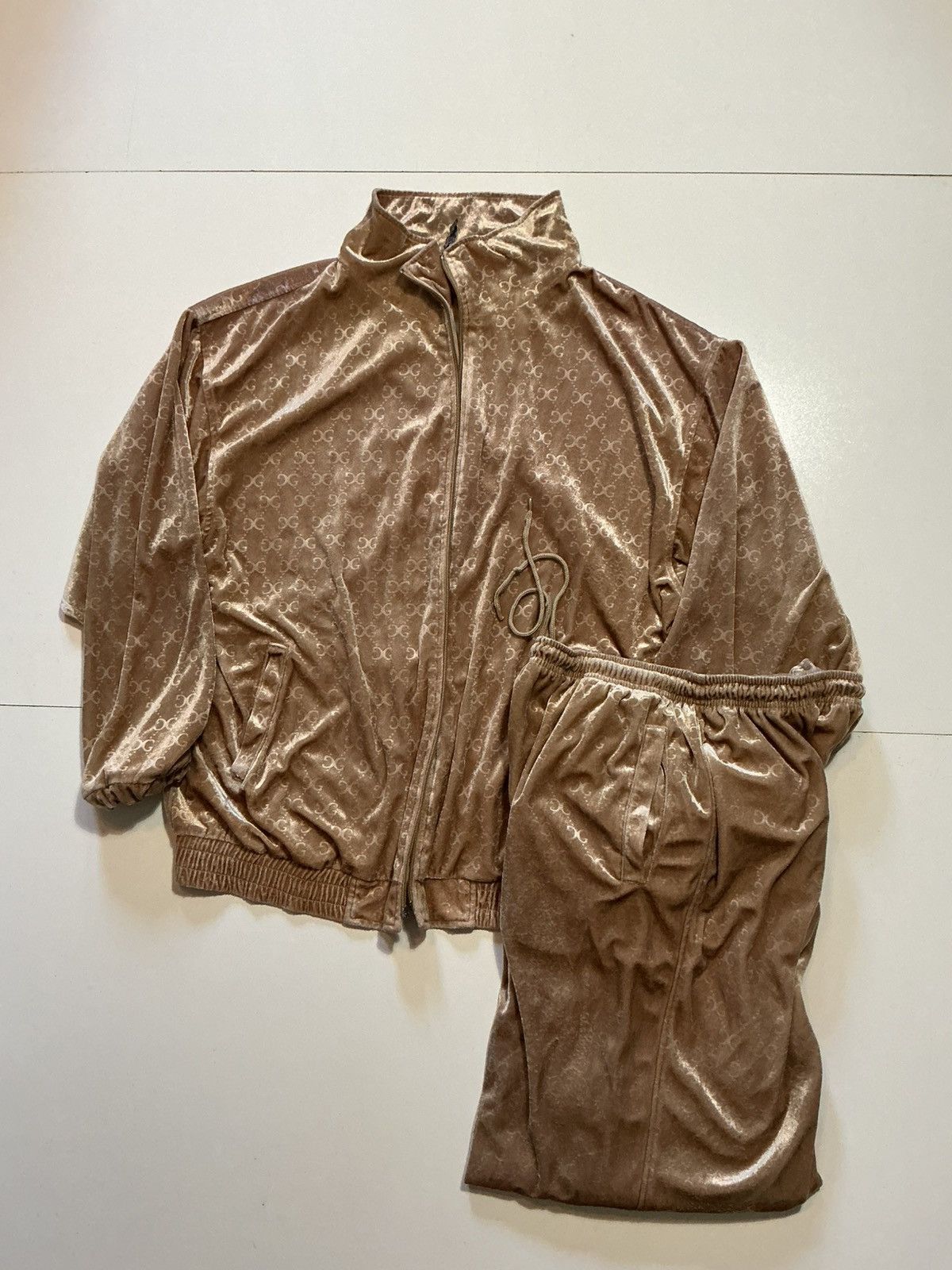 Other Vintage Y2K Crescendo GG Monogram Velour 2PC Set Tracksuit Size US 38 / EU 54 - 1 Thumbnail