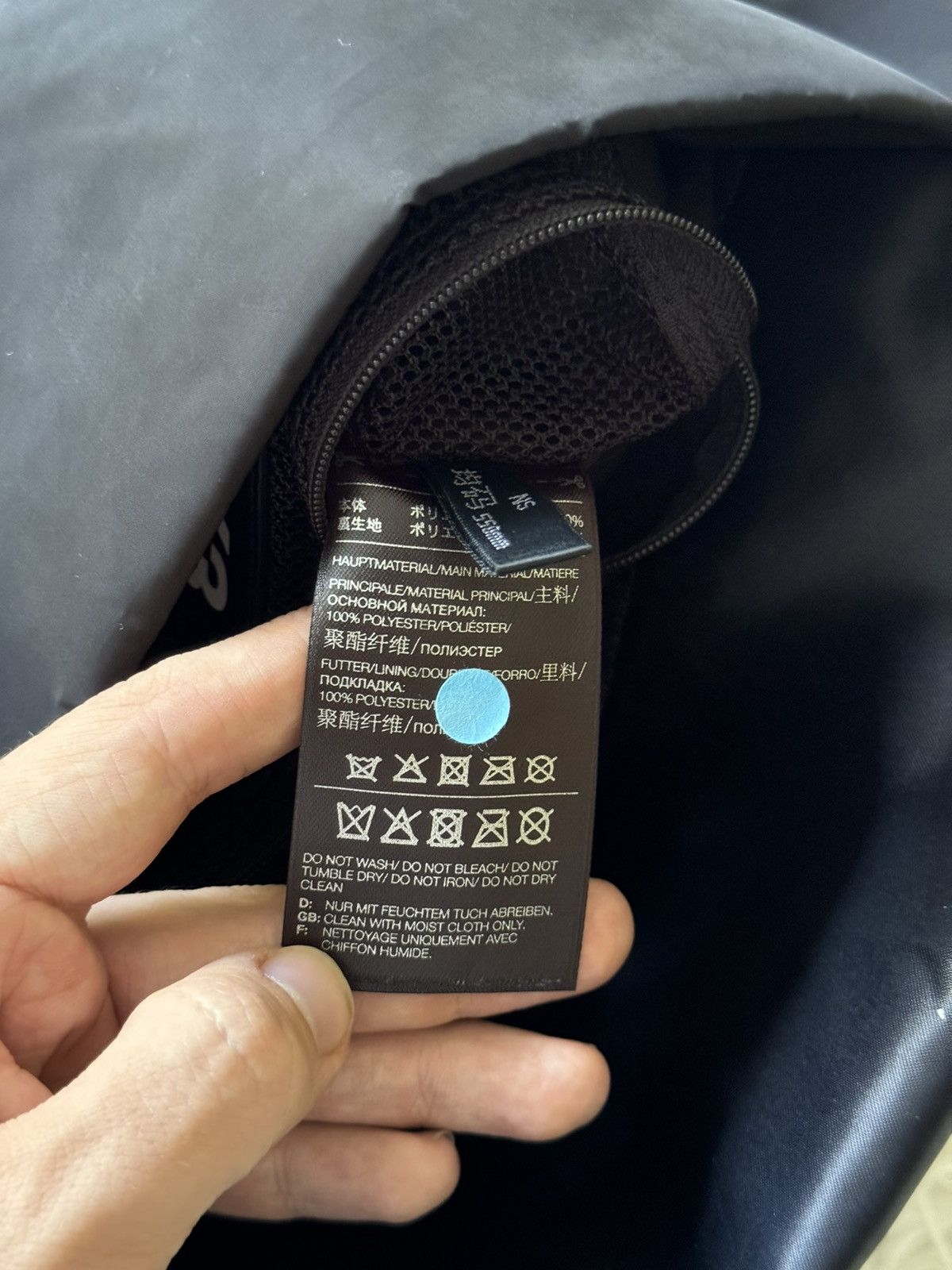 Y-3 × Yohji Yamamoto Y-3 OVERSIZED CRAZY BLACK NYLON TOTE BAG Size ONE SIZE - 9 Thumbnail