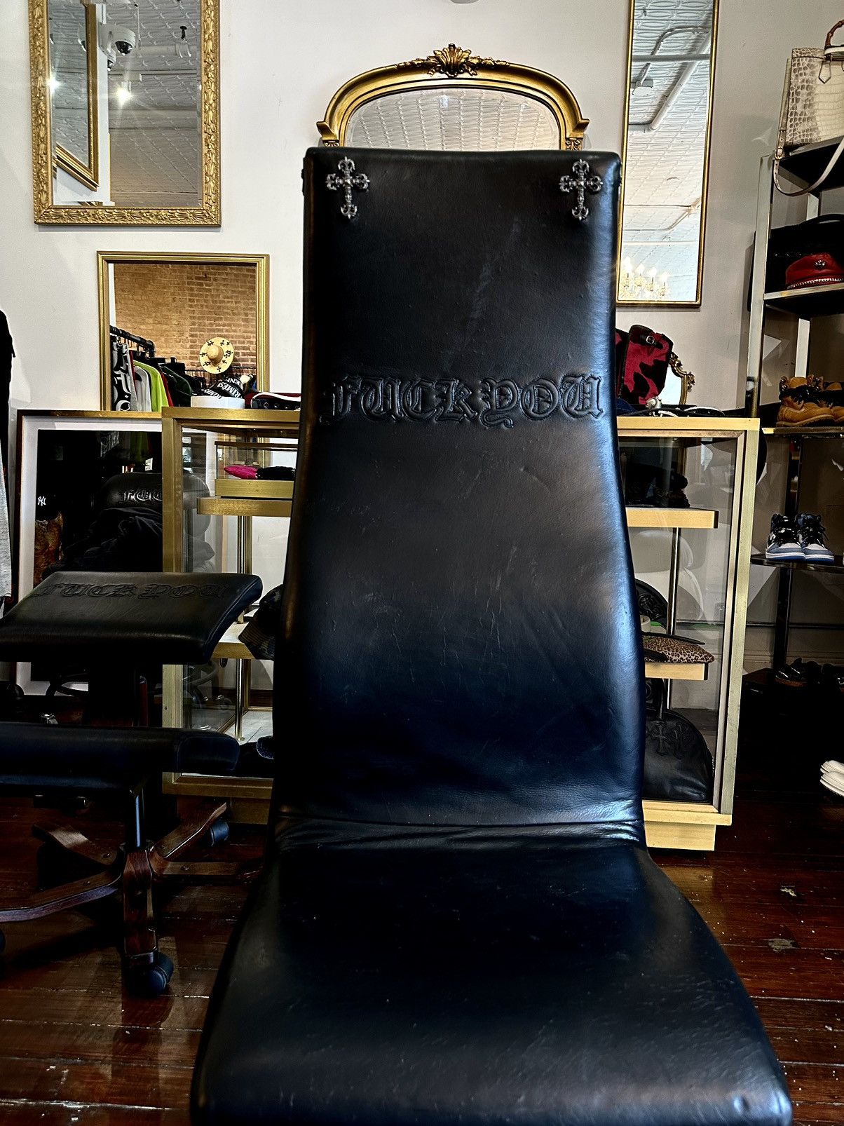 Chrome Hearts CHROME HEARTS VIP EXECUTIVE GAMING CROSS PATCH CHAIR Size ONE SIZE - 19 Thumbnail