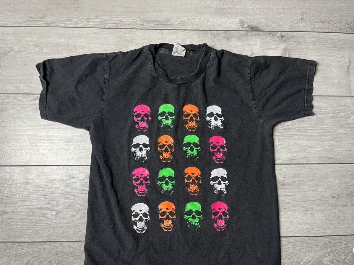 Band Tees × Vintage Vintage Skull monogram Tshirt y2k size Medium Size US M / EU 48-50 / 2 - 3 Thumbnail