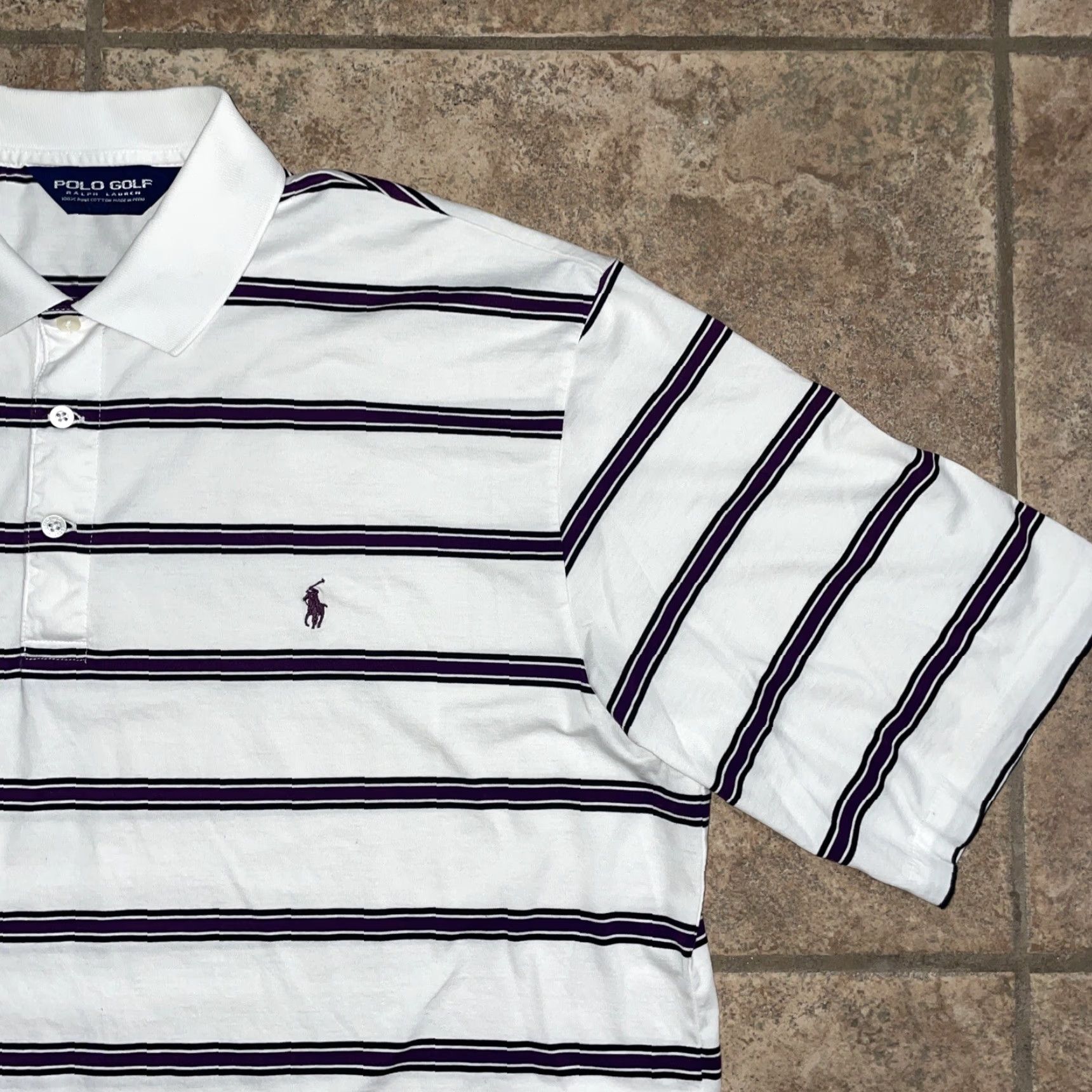 Ralph Lauren Polo Golf Ralph Lauren Peru pima cotton golf polo Mens Large White Size US L / EU 52-54 / 3 - 2 Thumbnail