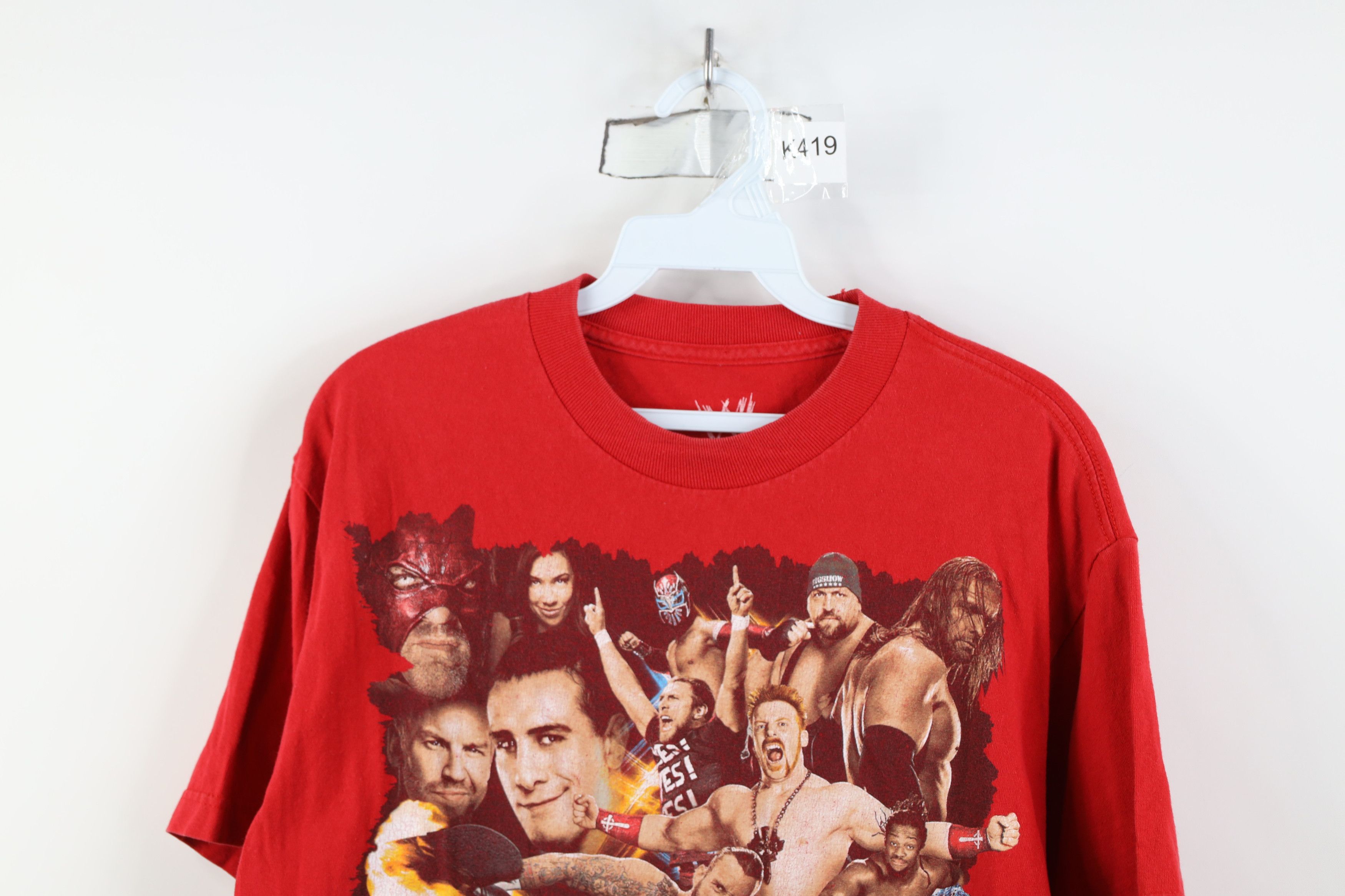 Vintage Vintage Y2K WWE WWF Wrestling John Cena CM Triple H T-Shirt Size US M / EU 48-50 / 2 - 2 Thumbnail