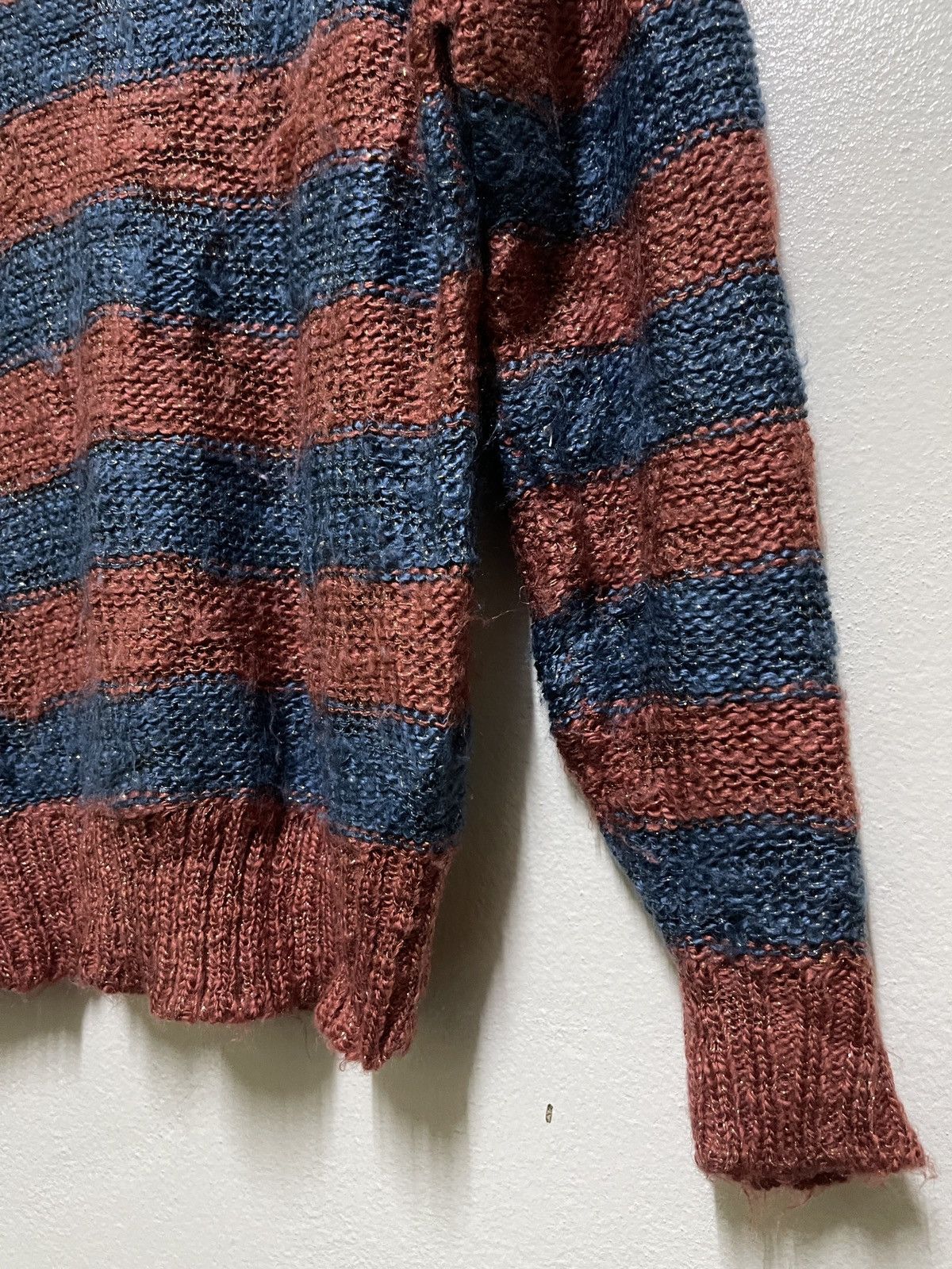 Vintage × Yves Saint Laurent Yves Saint Laurent Tricots Striped Jumper Size US S / EU 44-46 / 1 - 5 Thumbnail