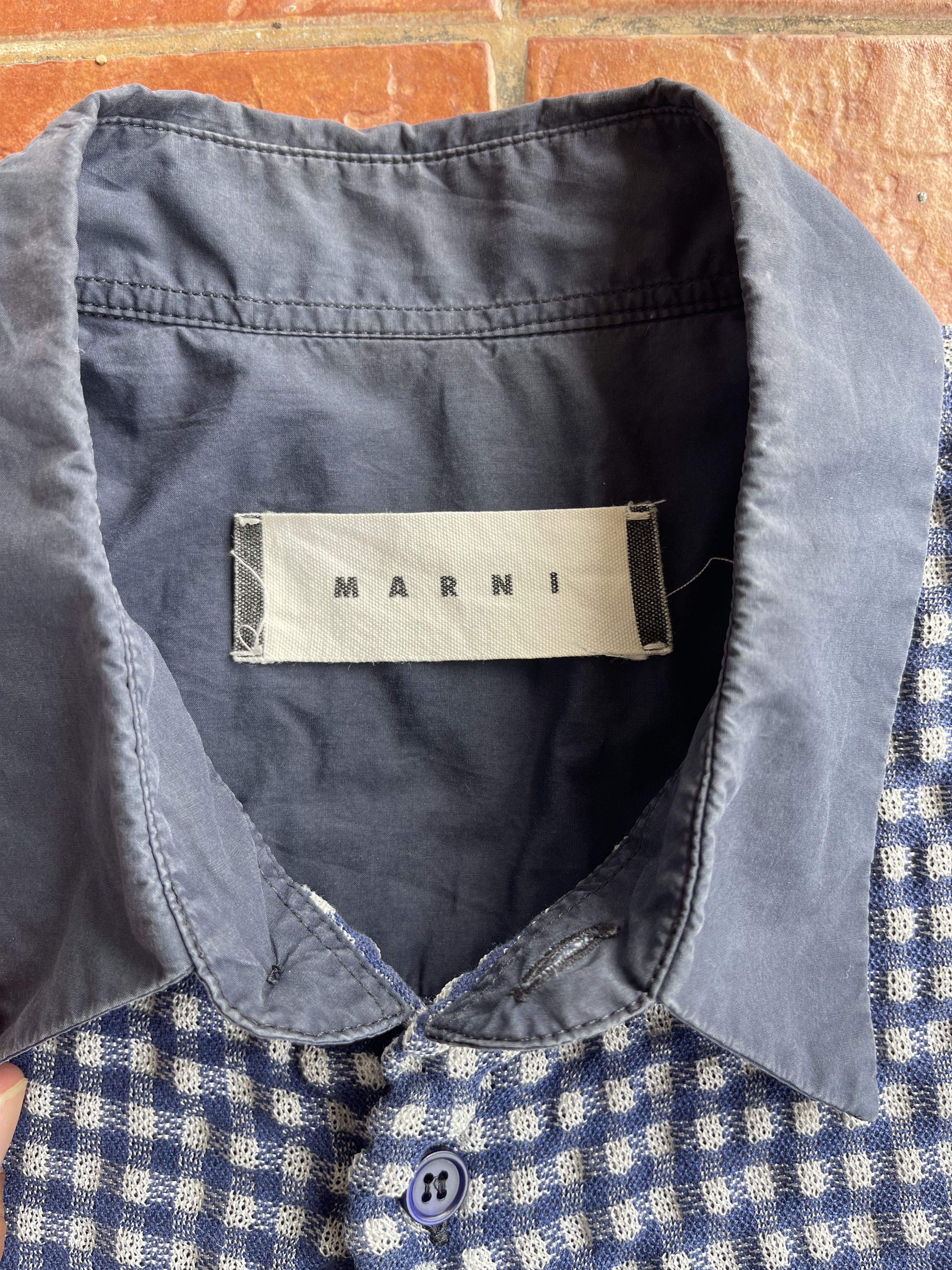 Designer × Marni Vintage Marni Button Up Pleats Please Size US S / EU 44-46 / 1 - 7 Thumbnail