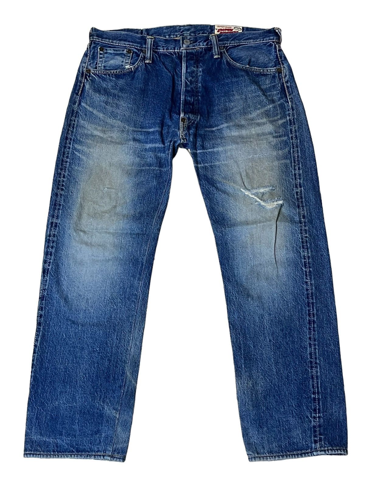 Evisu SICK🔥VINTAGE EVISU PARIS SIOTANI BROTHERS SELVEDGE JEANS Size US 36 / EU 52 - 2 Thumbnail