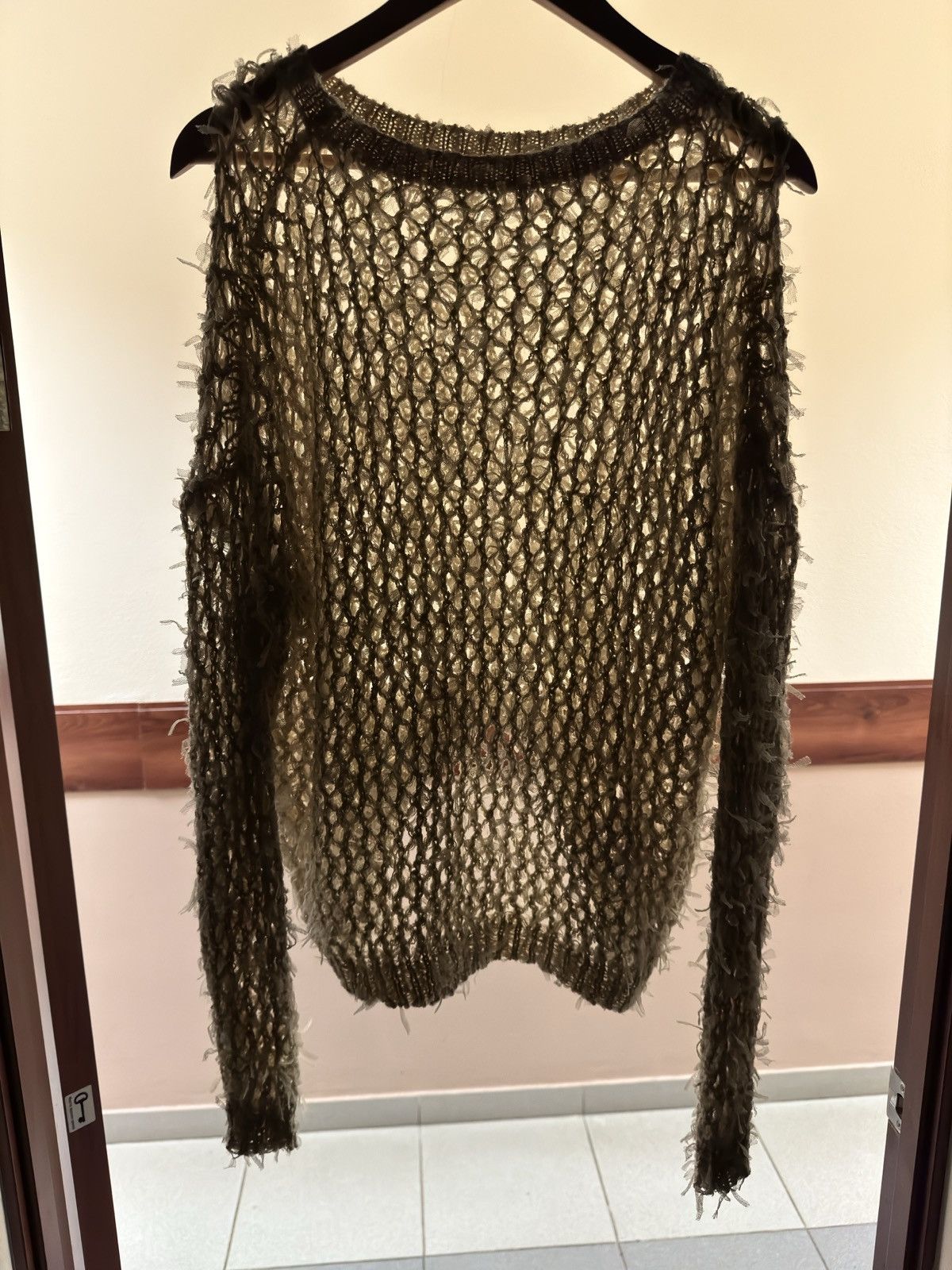 If Six Was Nine × Japanese Brand × Junya Watanabe Vintage Fur Imitation Knit Mesh Junya Watanabe Style Sweater Size US M / EU 48-50 / 2 - 4 Thumbnail