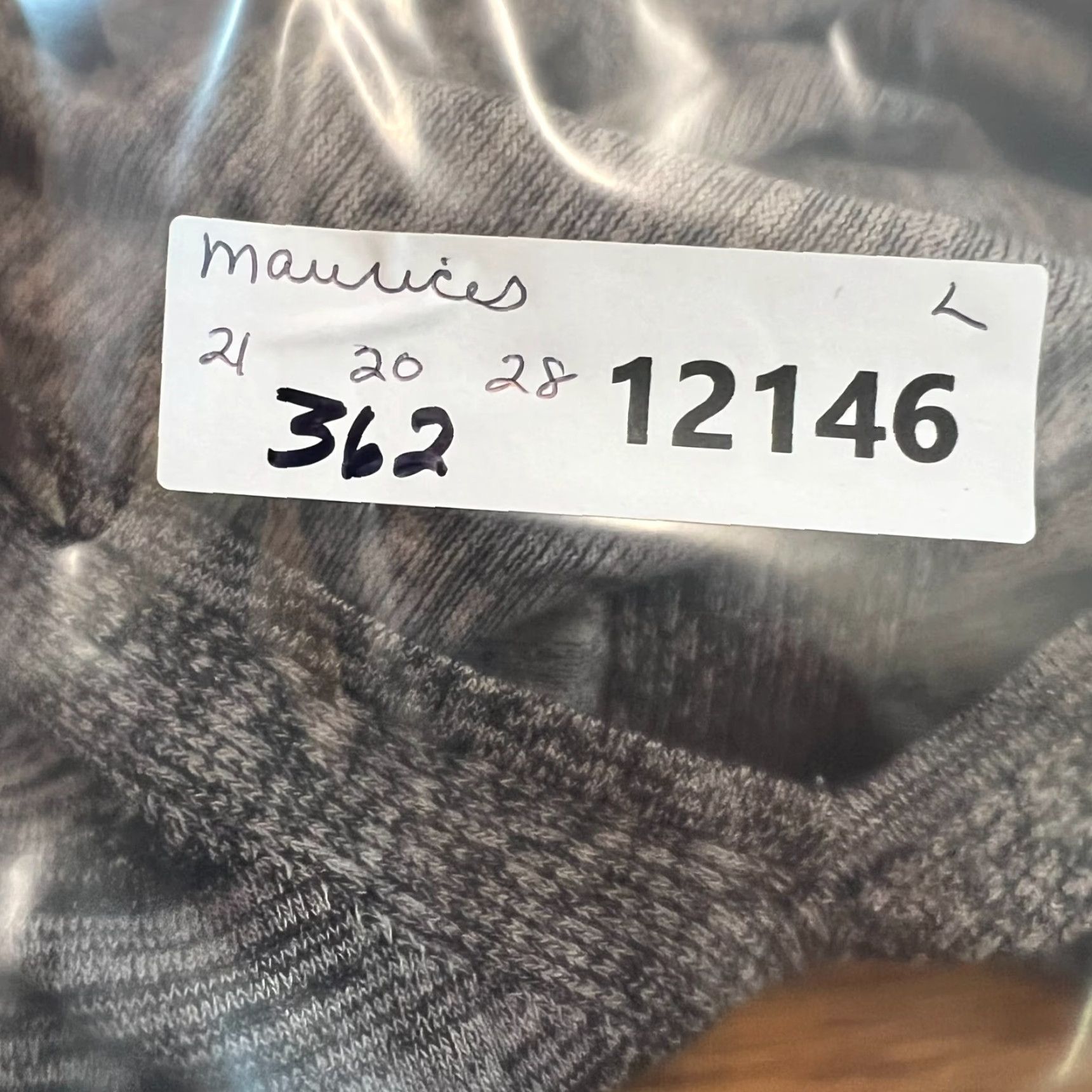 Vintage Maurices Heather Gathered V-Neck Knit Top Womens Size L Gray Shirt Size L / US 10 / IT 46 - 8 Thumbnail