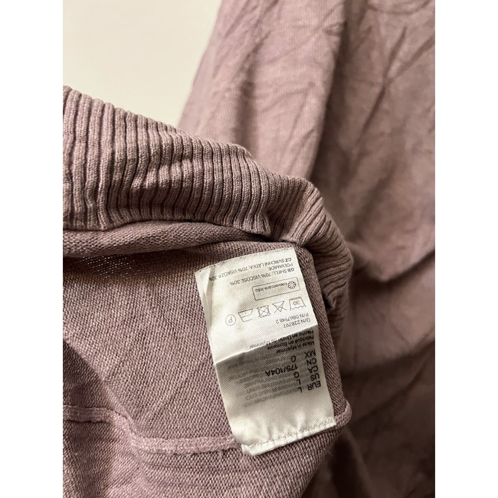 H&M VINTAGE H&M Women's Pullover Sweater Knit Long Sleeve Crew Neck Size Large Blue Heathered Casual Fall Fashion Size L / US 10 / IT 46 - 4 Thumbnail