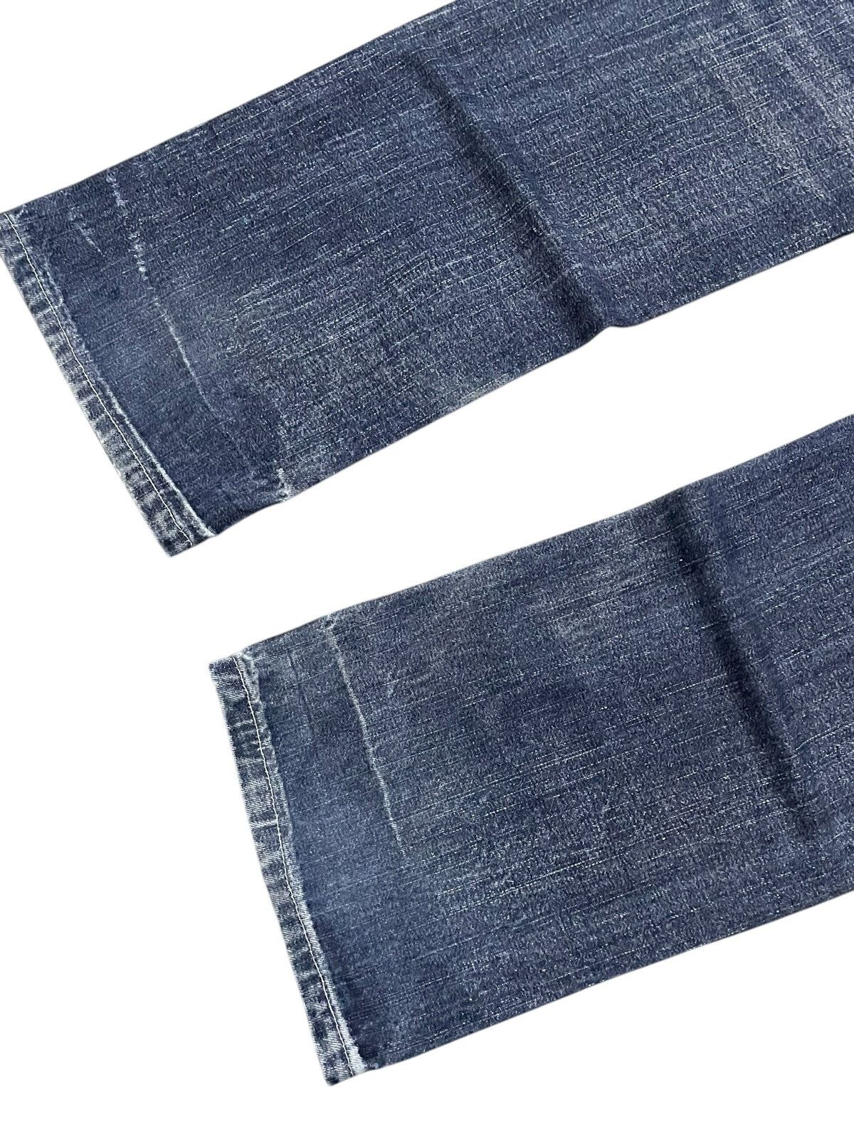 If Six Was Nine × LOWBOX × Le Grande Bleu (L.G.B.) Lowbox Japan Cracked Shadow Wash Straight Jeans Size US 30 / EU 46 - 15 Thumbnail