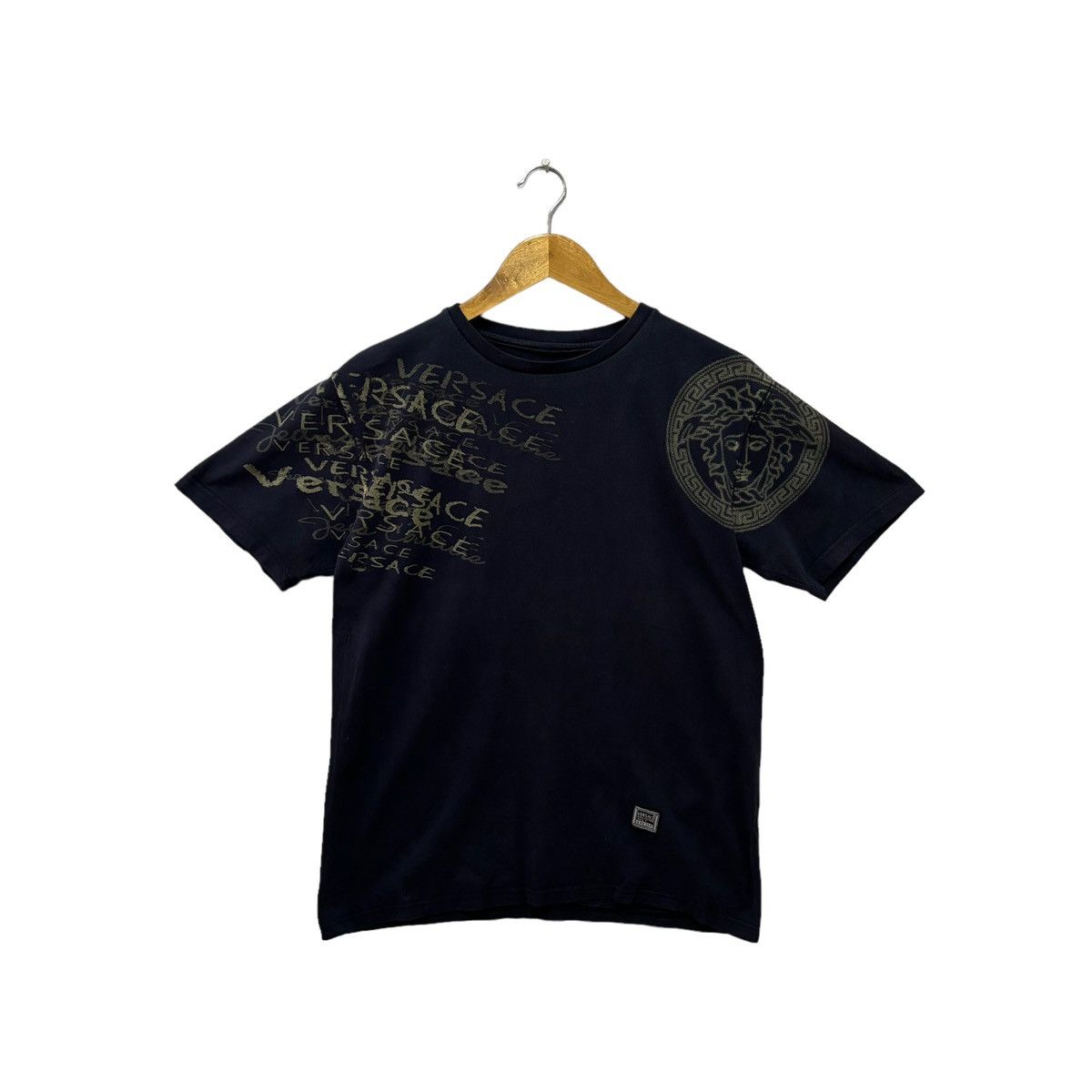Versace × Versace Jeans Couture Versace Jeans Coutere Big Logo Medussa Tshirt Size US M / EU 48-50 / 2 - 1 Thumbnail