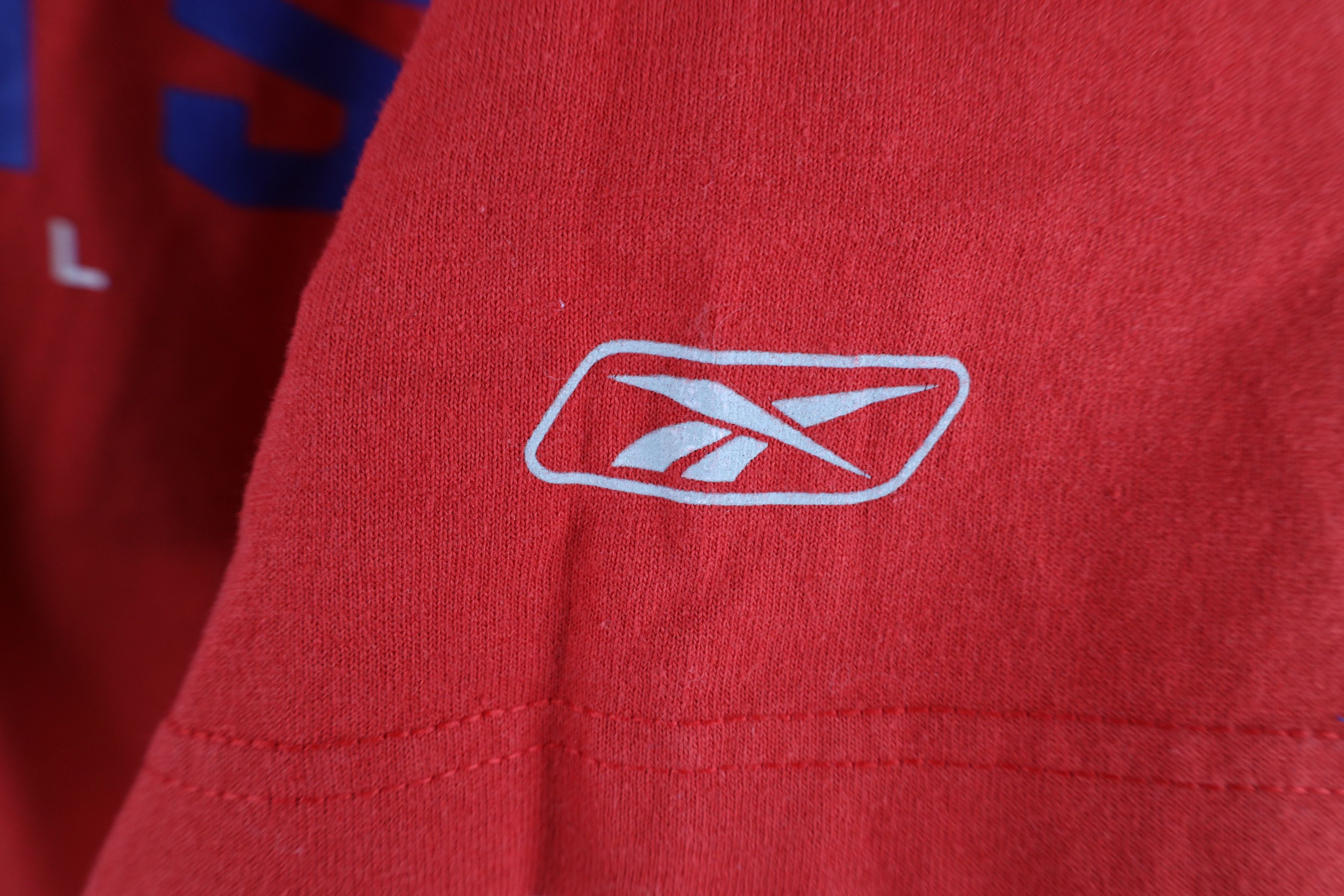 Reebok × Vintage Vintage Reebok Spell New York Giants Football T-Shirt Red Size US L / EU 52-54 / 3 - 4 Thumbnail