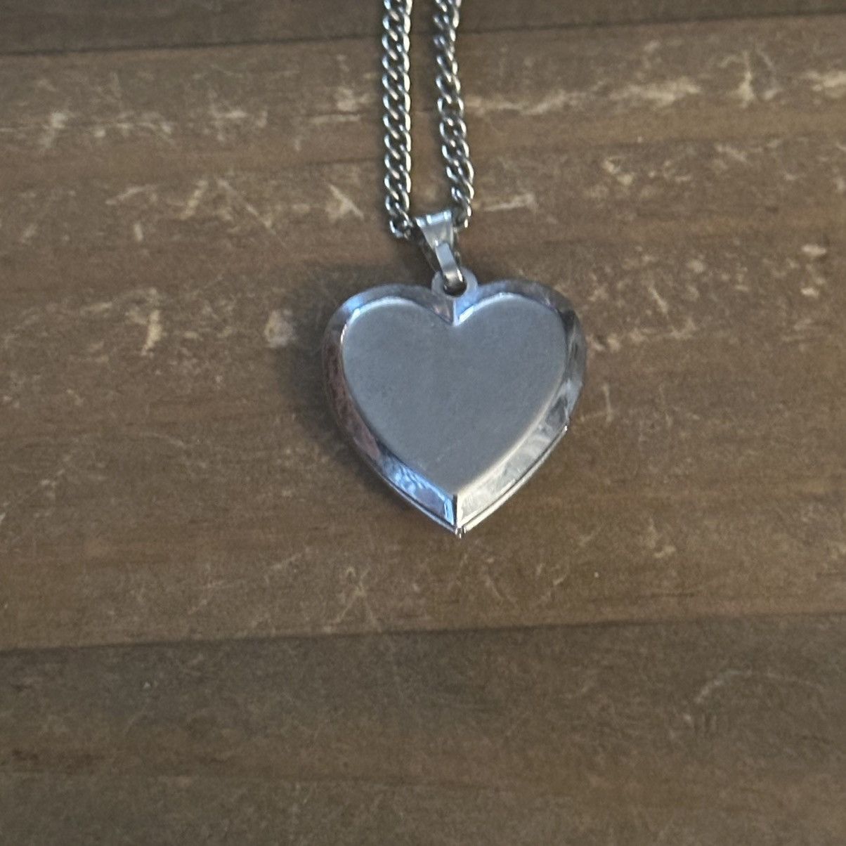 Other Silver tone name Ana heart locket pendant necklace Size ONE SIZE - 6 Thumbnail