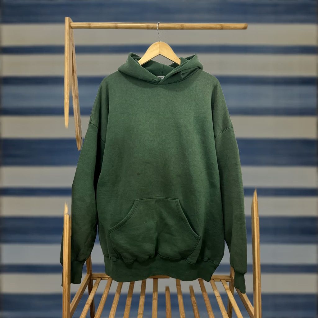 Russell Athletic VTG 80s Russell Athletic Hoodie XL/XXL Green Pullover Baggy Vintage Sweatshirt Mens Size US XXL / EU 58 / 5 - 1 Thumbnail