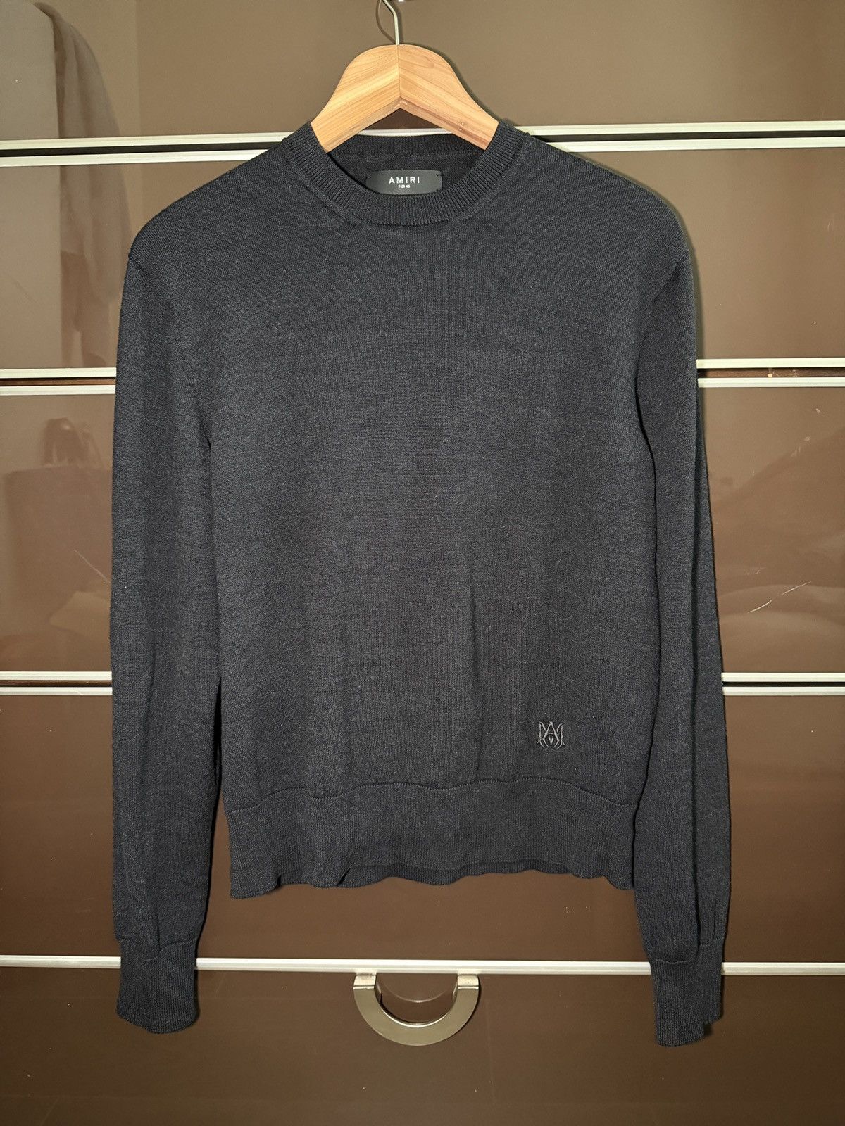 Amiri Amiri wool and silk crewneck sweater Size US S / EU 44-46 / 1 - 1 Thumbnail