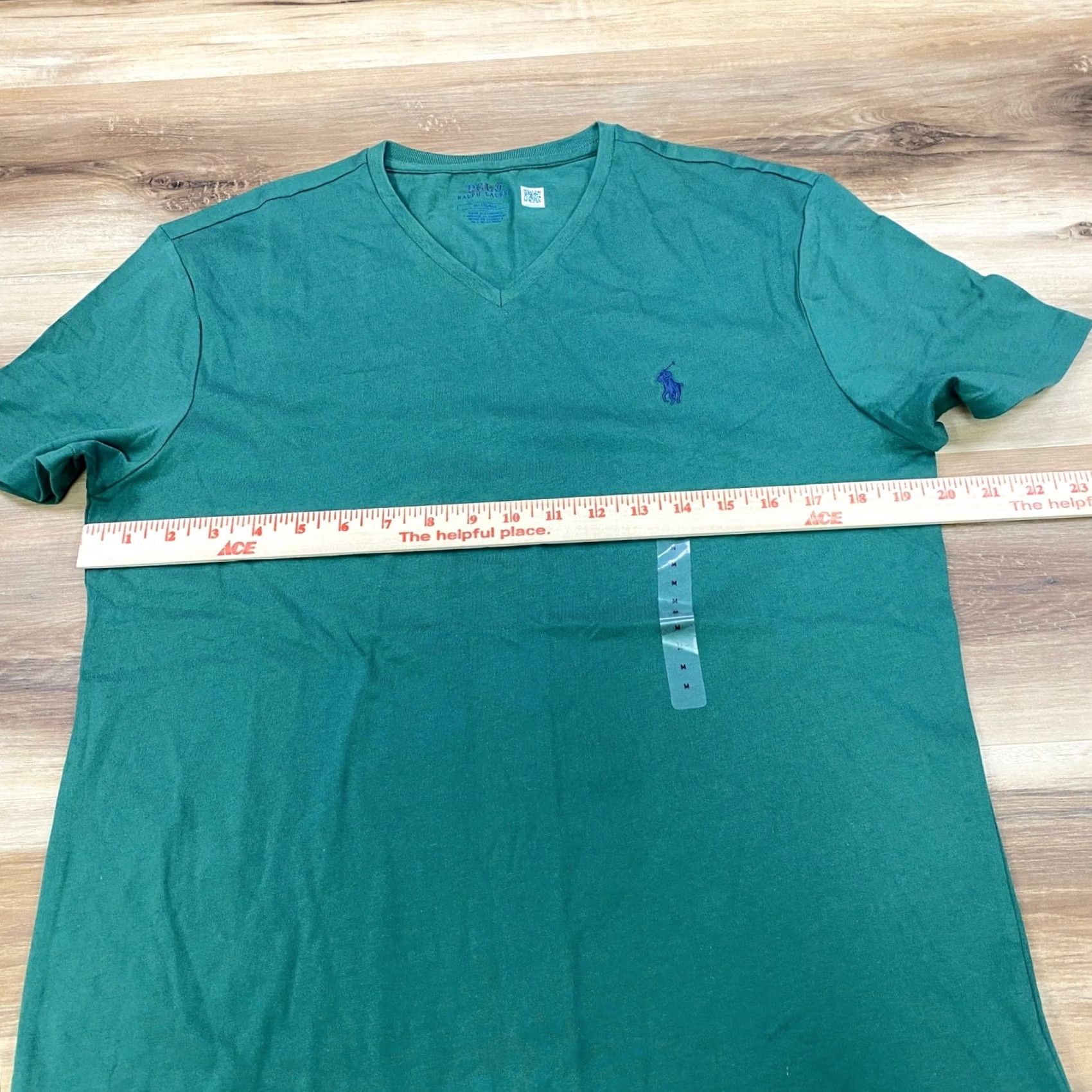 Polo Ralph Lauren Polo Ralph Lauren Green Cotton V-Neck T-Shirt Men Medium Classic Heritage Casual Size US M / EU 48-50 / 2 - 7 Thumbnail