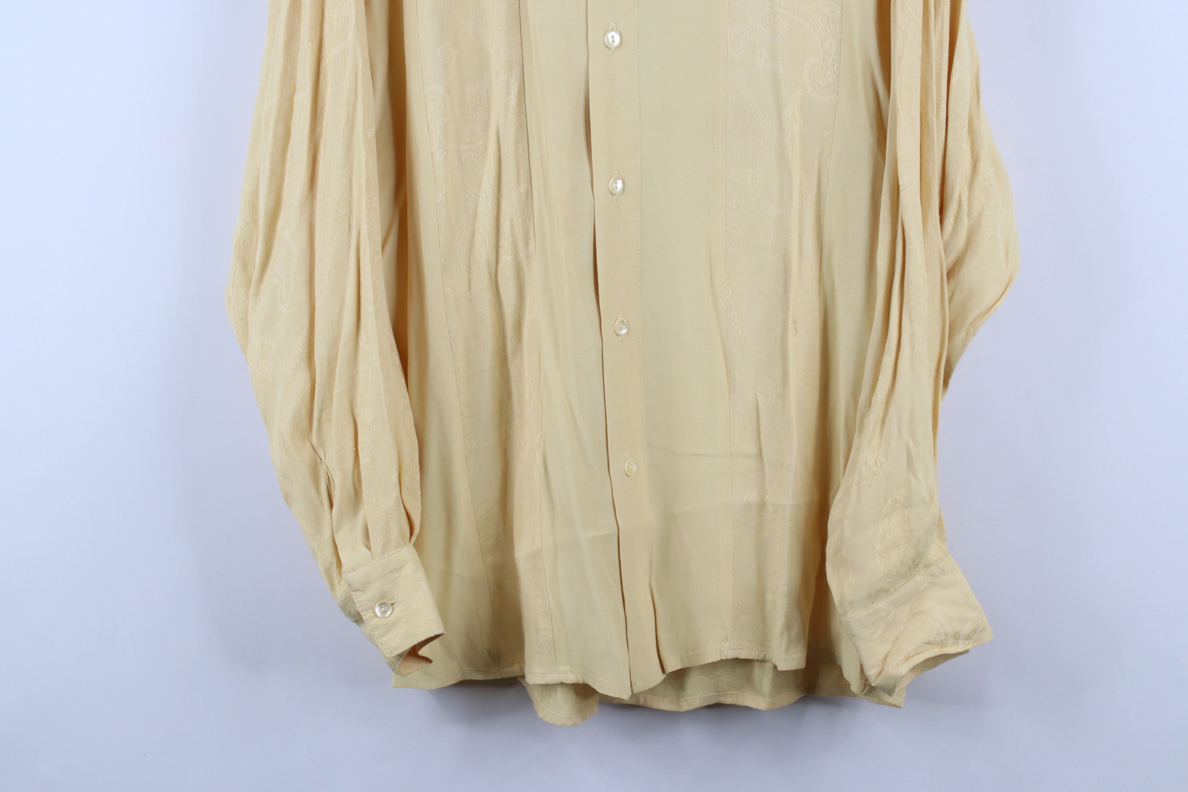 Vintage Vintage 90s Streetwear Jacquard Paisley Button Shirt USA Size US S / EU 44-46 / 1 - 3 Thumbnail