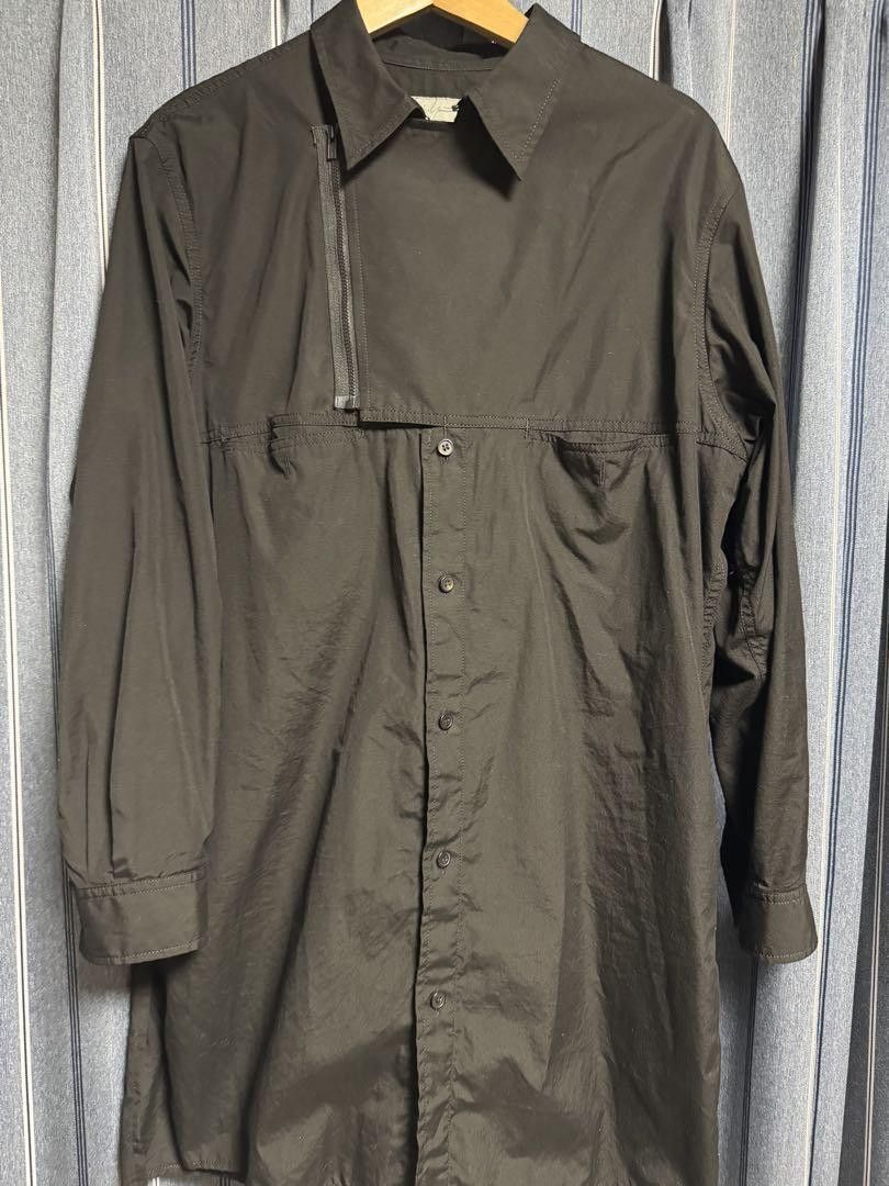 Yohji Yamamoto POUR HOMME 24aw BROAD CHAIN STITCH ZIPPER shirts HO-B16-514 Size US M / EU 48-50 / 2 - 2 Thumbnail