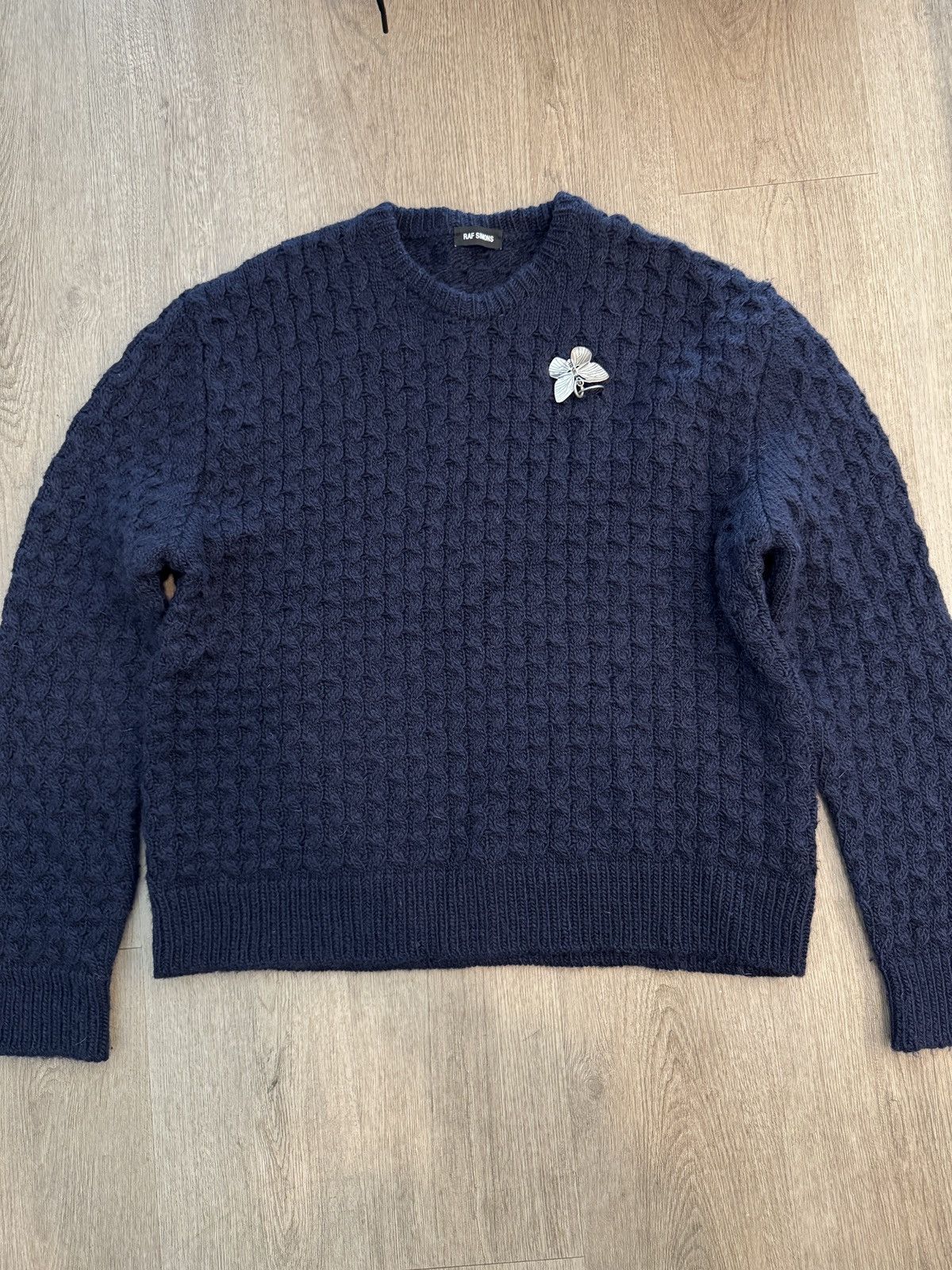 Raf Simons Raf Simons butterfly pin knit sweater Size US L / EU 52-54 / 3 - 5 Thumbnail