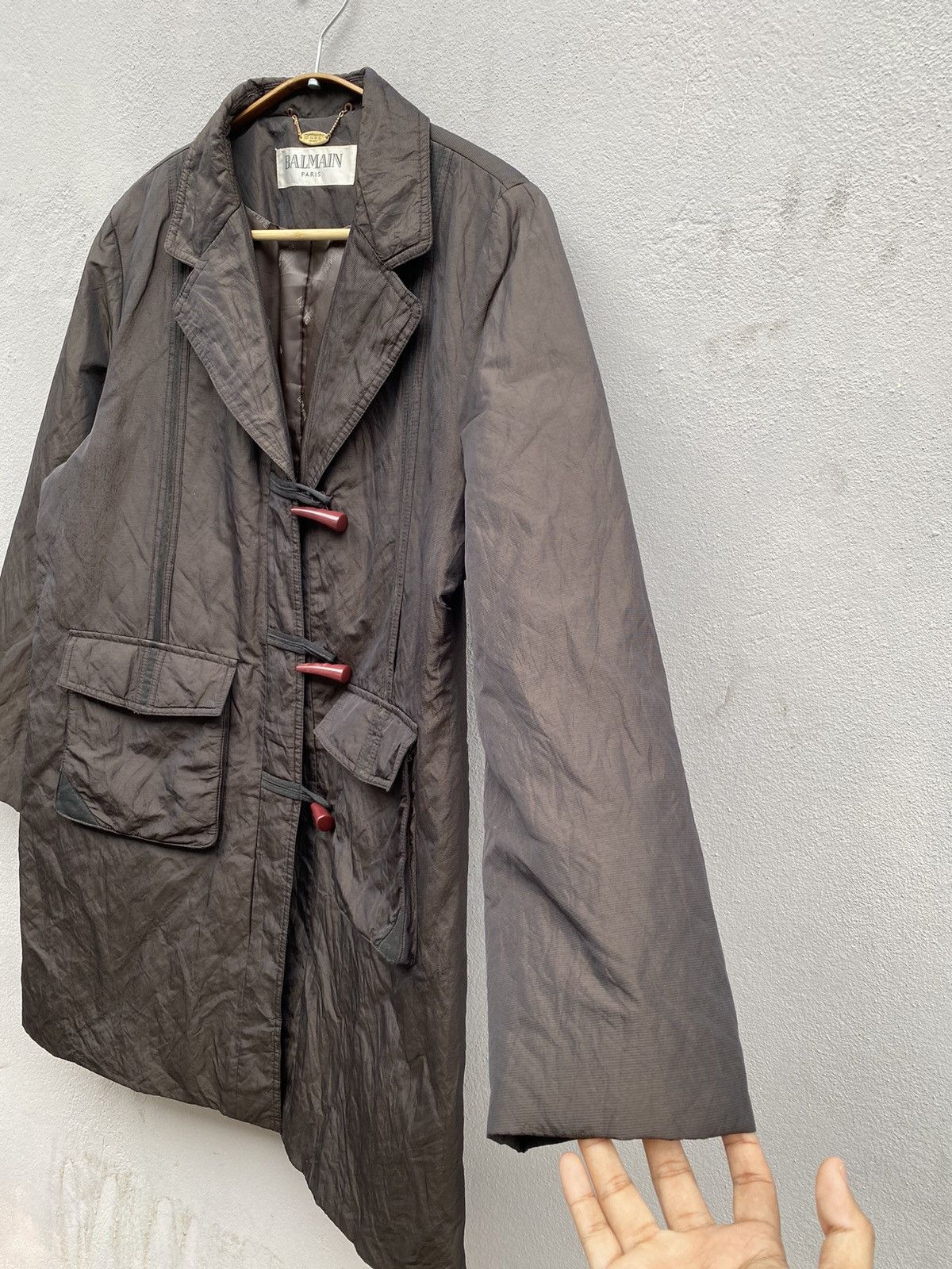 Balmain BALMAIN PARIS Double Pockets Brown Trench Coat Size US M / EU 48-50 / 2 - 7 Thumbnail