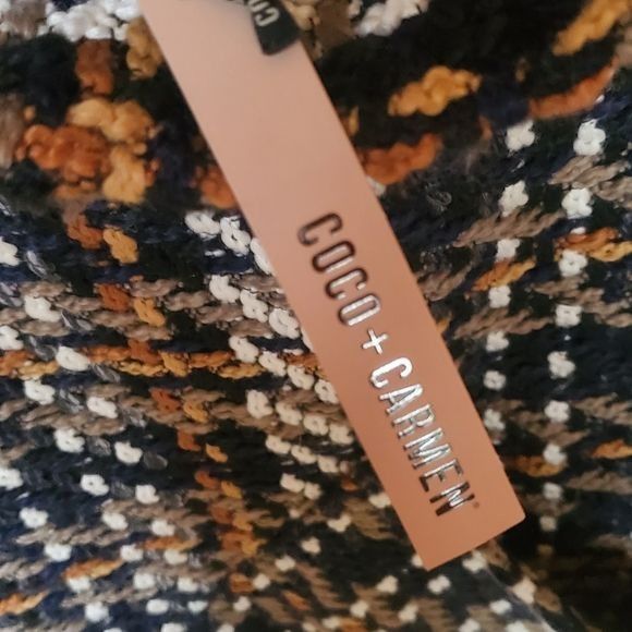 Vintage Coco + Carmen Knit Plaid Fall Sz. OS Shawl Jacket Size ONE SIZE - 9 Thumbnail