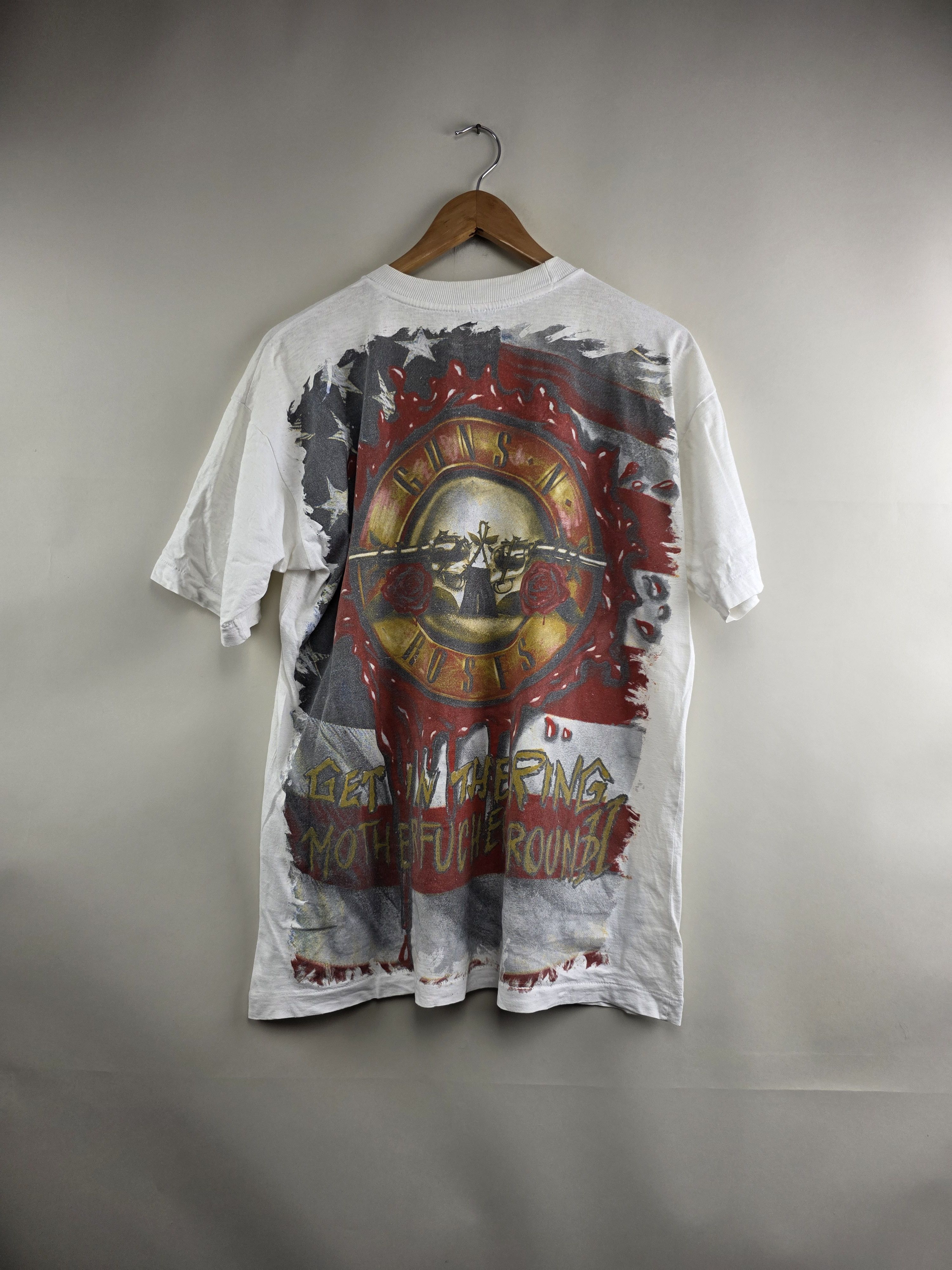 Band Tees × Guns N' Roses × Vintage 90s Guns N Roses Get in the ring L 22" 28.5" Size US L / EU 52-54 / 3 - 7 Thumbnail
