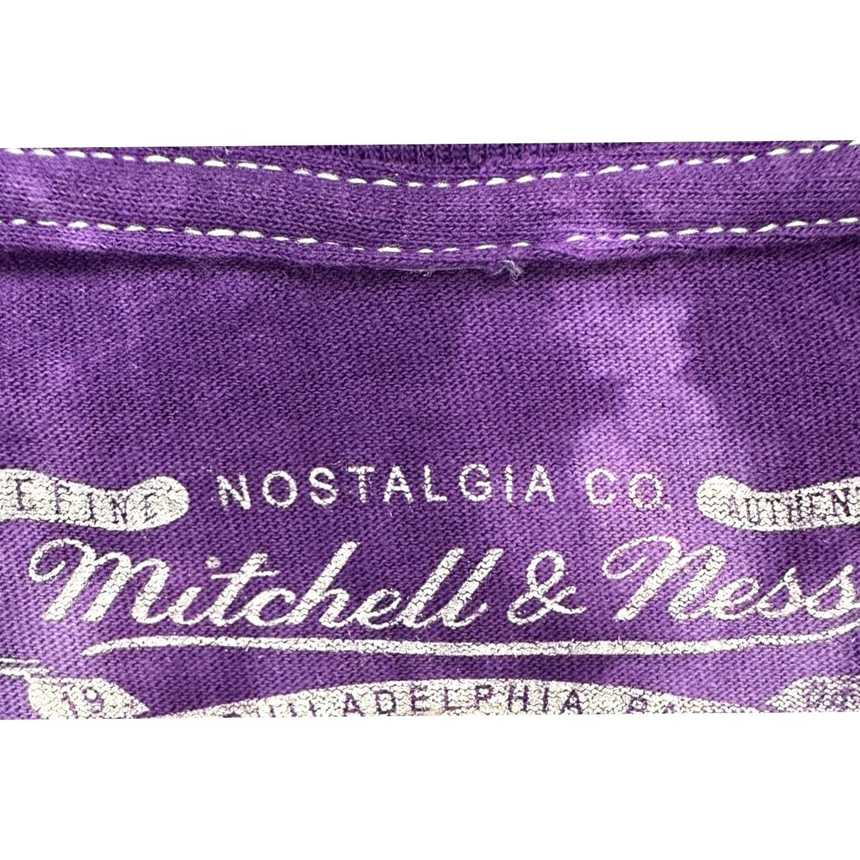 Mitchell & Ness Mitchell Ness Toronto Raptors T-Shirt Men Hardwood Classic Purple Tie Dye Short Sleeve Crew Neck Medium Graphic Print 40in Chest 26in Length Mens Size US M / EU 48-50 / 2 - 5 Thumbnail