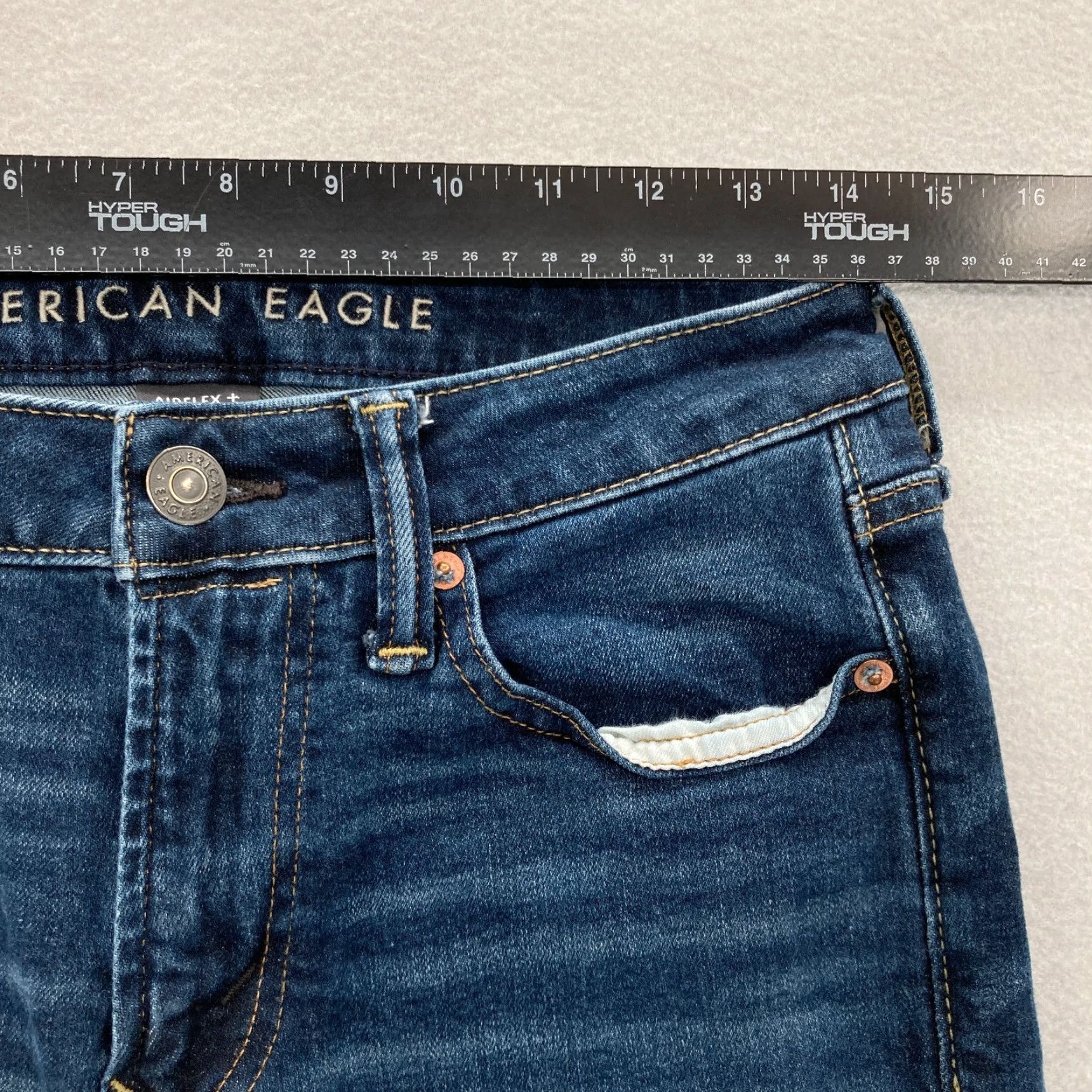 American Eagle Outfitters American Eagle Outfitters Jeans Mens 28x28 Original Straight Dark Wash Blue Stretch Denim Size US 28 / EU 44 - 7 Thumbnail