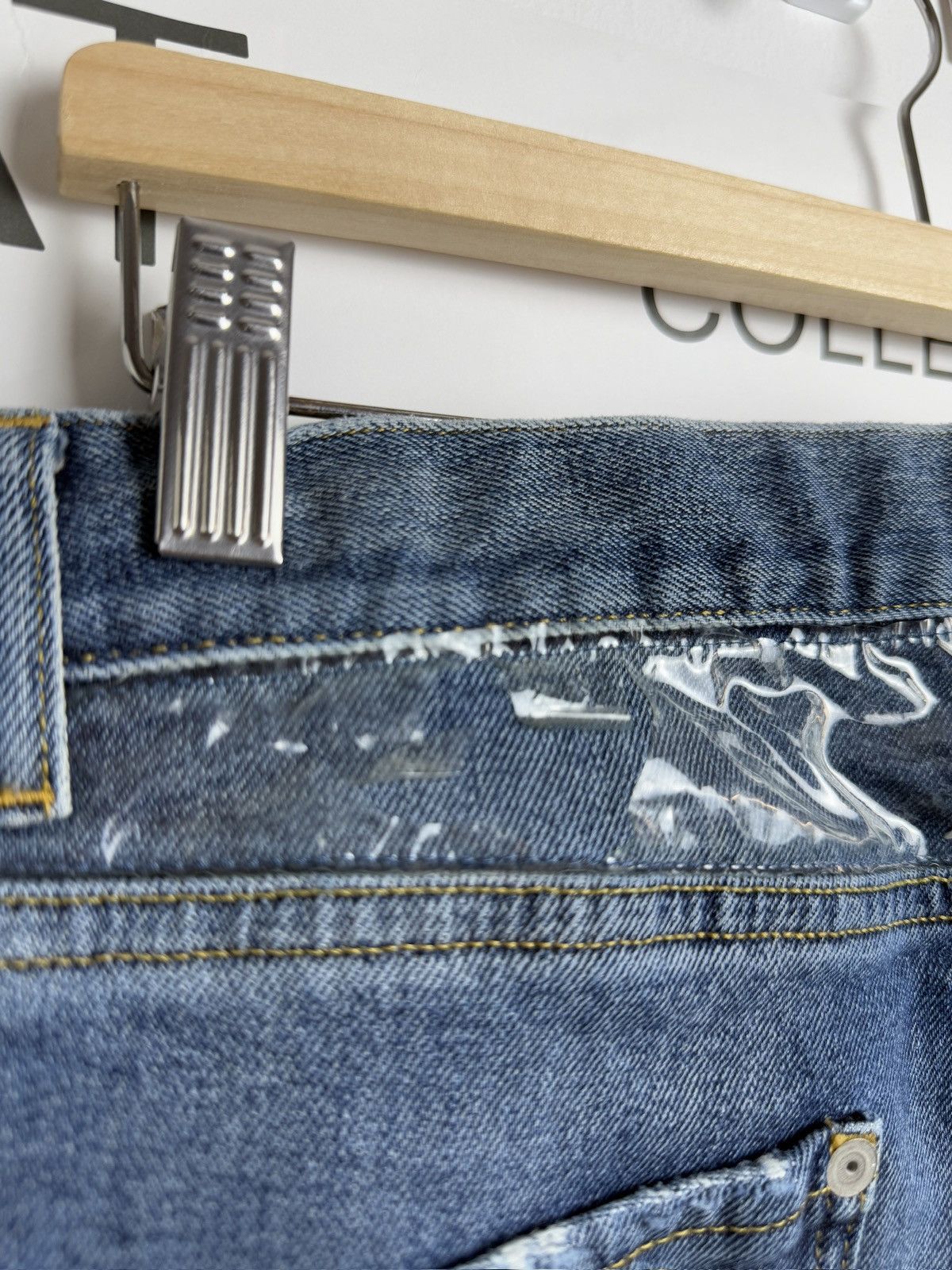 Designer × Maison Margiela Maison Margiela transparent denim jeans pants 33 archive drip Size US 33 - 6 Thumbnail