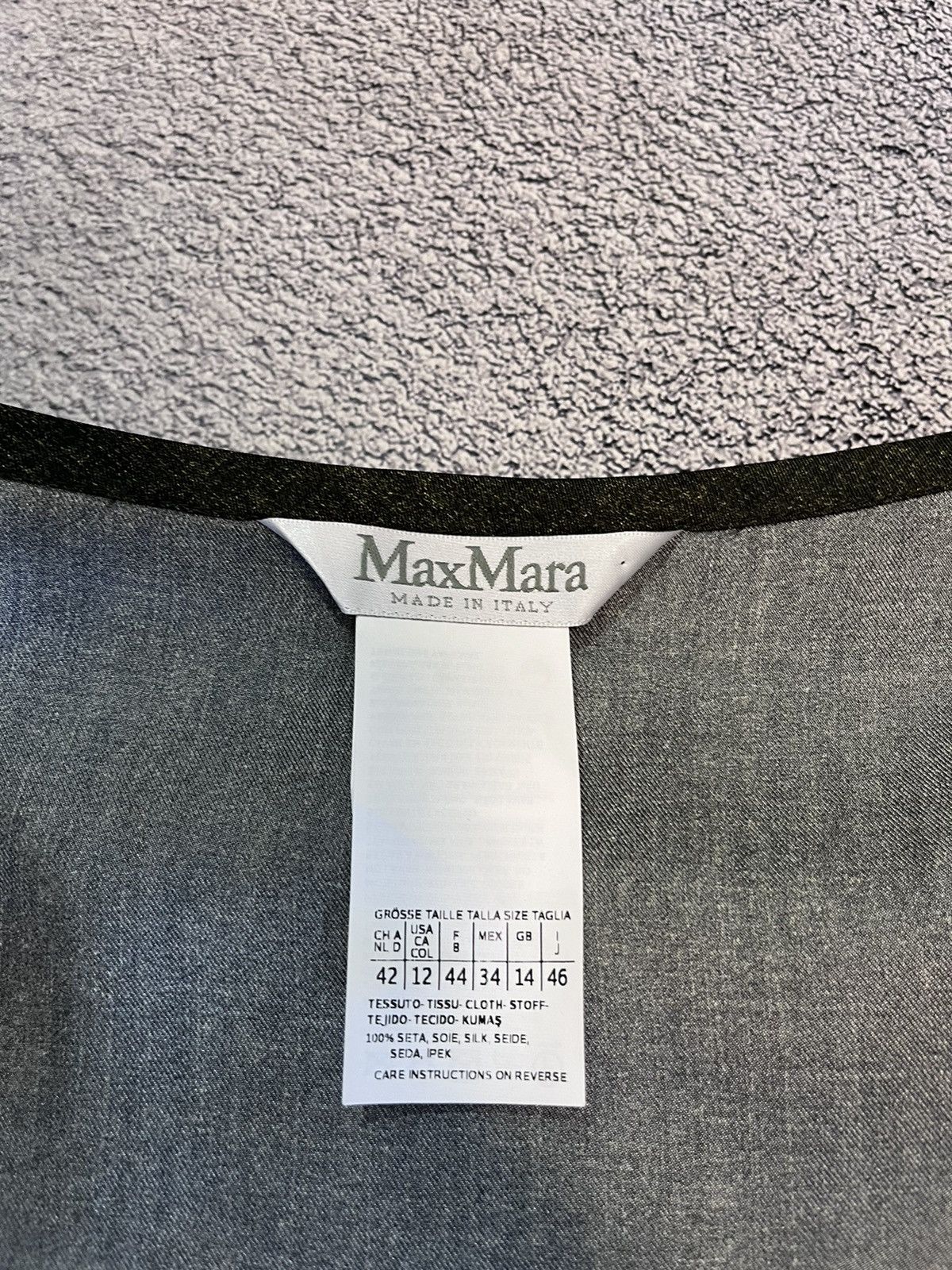 Max Mara Max Mara 100% Silk Blouse Dark Olive IT 46 Italy Elegant Top Size L / US 10 / IT 46 - 12 Thumbnail