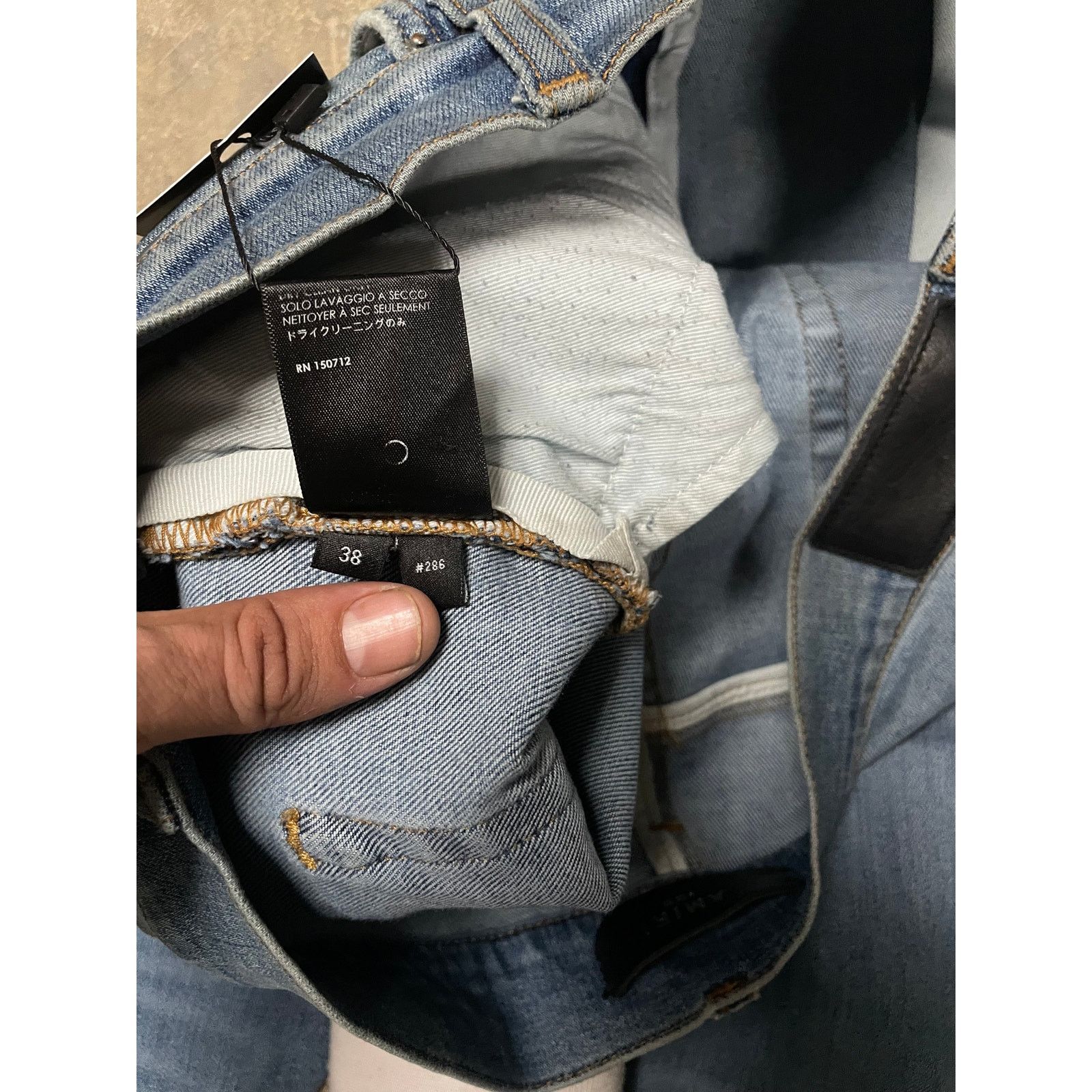 Amiri Amiri Jeans Light Wash Splatter Thrasher Used 38 Size US 38 / EU 54 - 7 Thumbnail