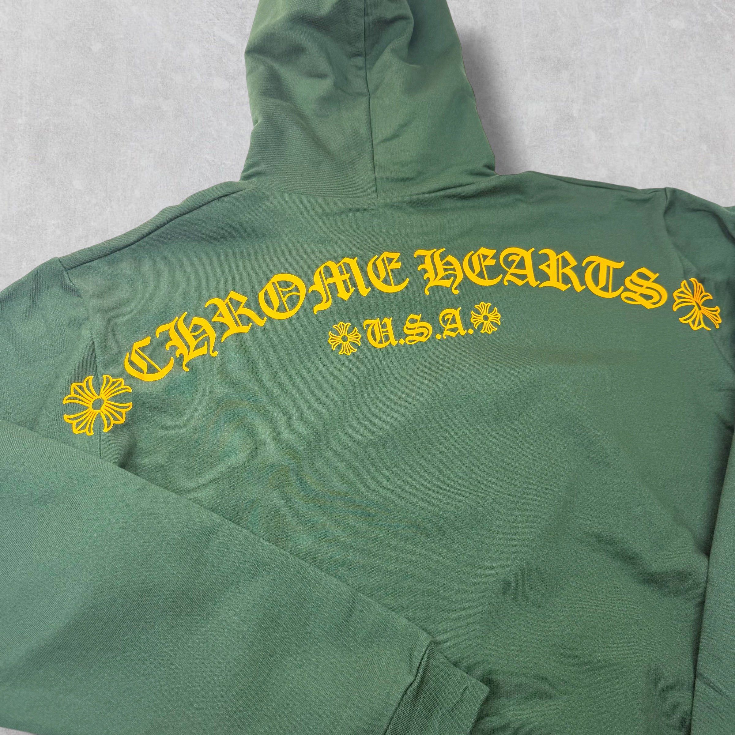 Chrome Hearts Chrome Hearts Orange T-Bar Hoodie Green XXL Size US XXL / EU 58 / 5 - 4 Thumbnail