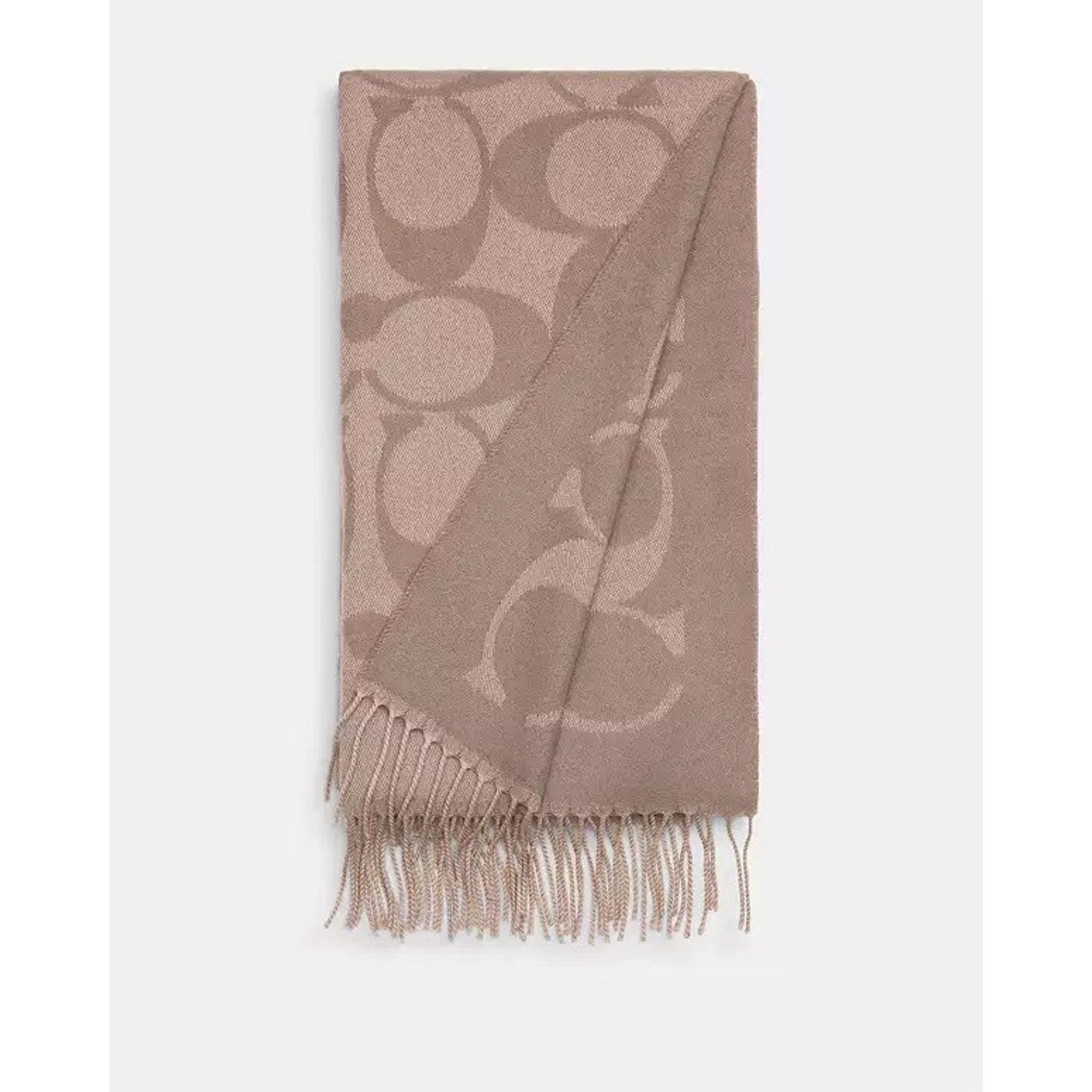 Coach NWT Coach Signature Oversized Scarf Muffler CU807 Grey Birch Size ONE SIZE - 6 Thumbnail