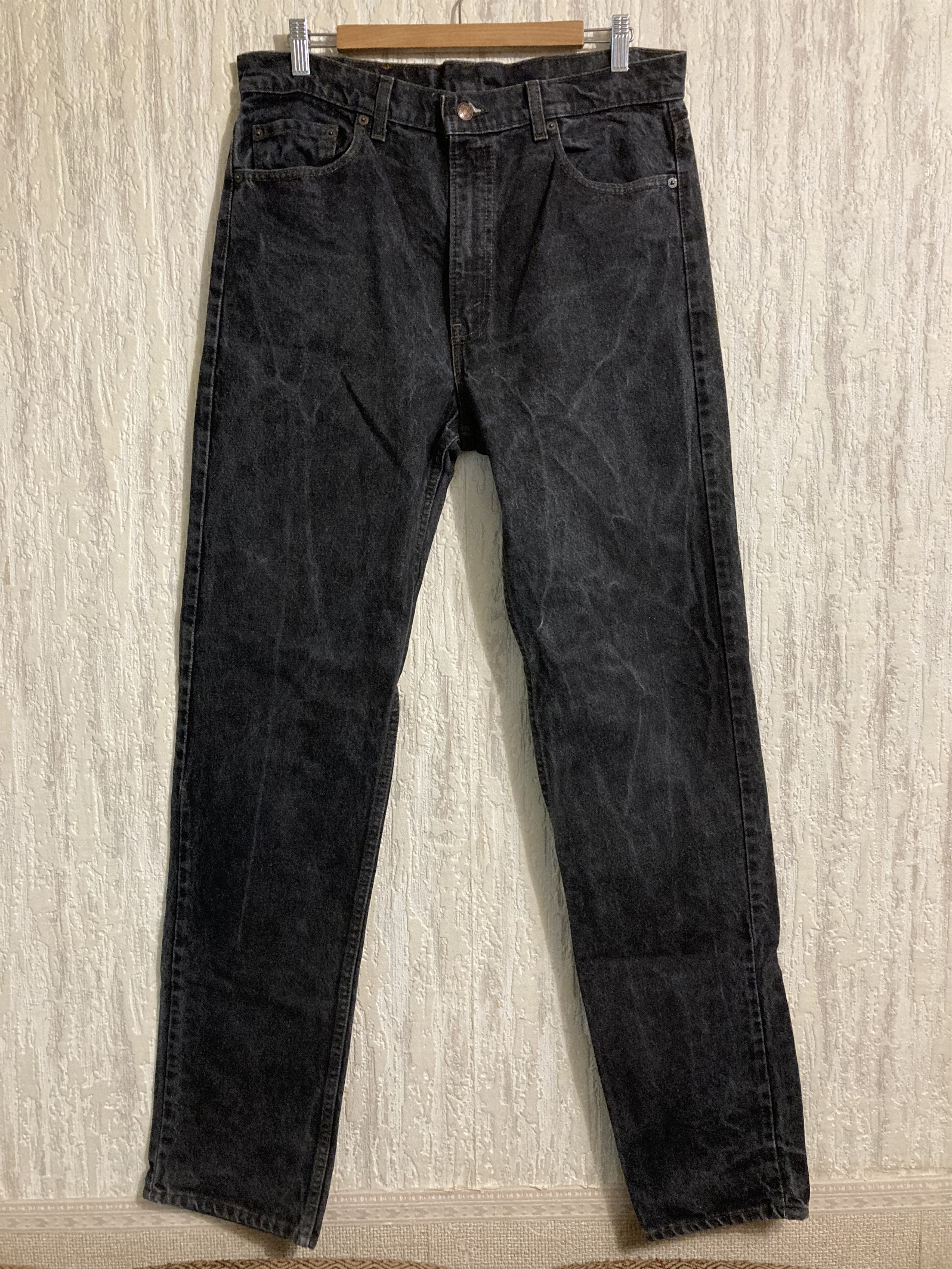 Levi's Vintage Clothing Levis 505 Dark Grey Denim 1994 year Made in USA. Size US 34 / EU 50 - 4 Thumbnail