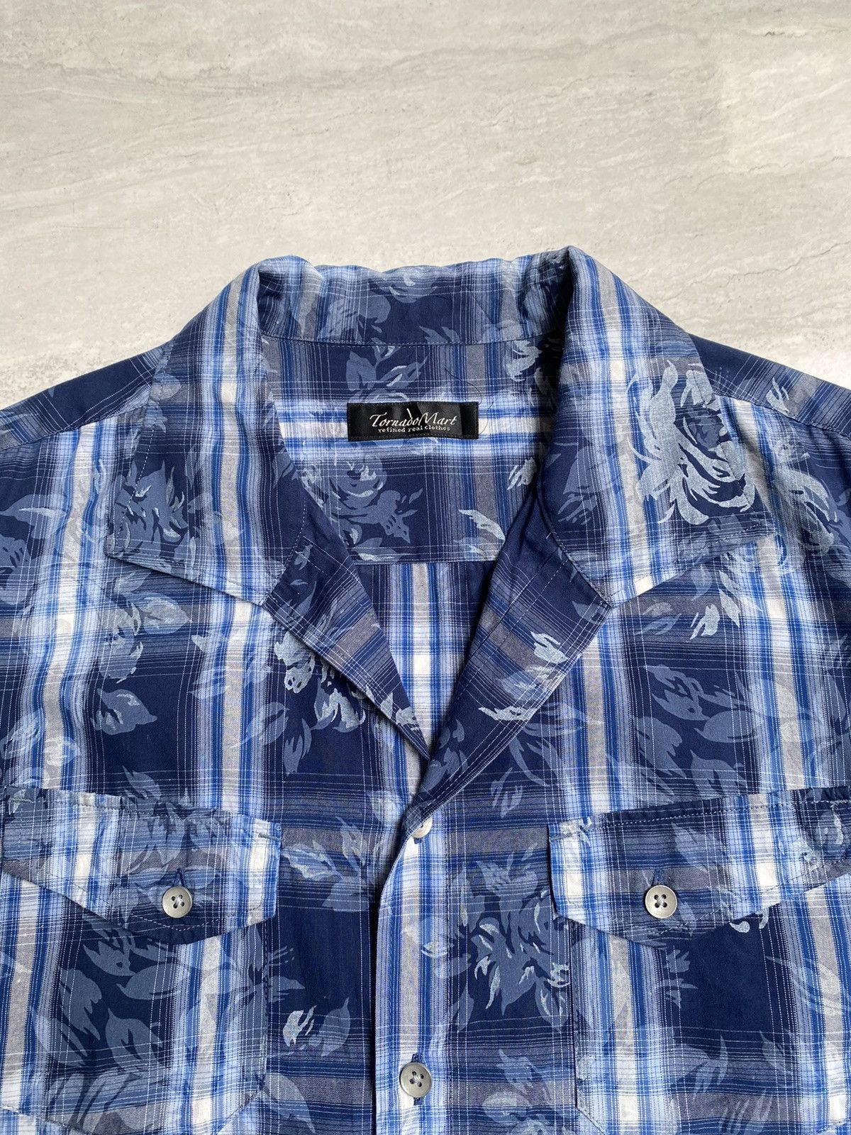 Tornado Mart TORNADO MART Flower Tartan Motive Shirt Size US S / EU 44-46 / 1 - 4 Thumbnail