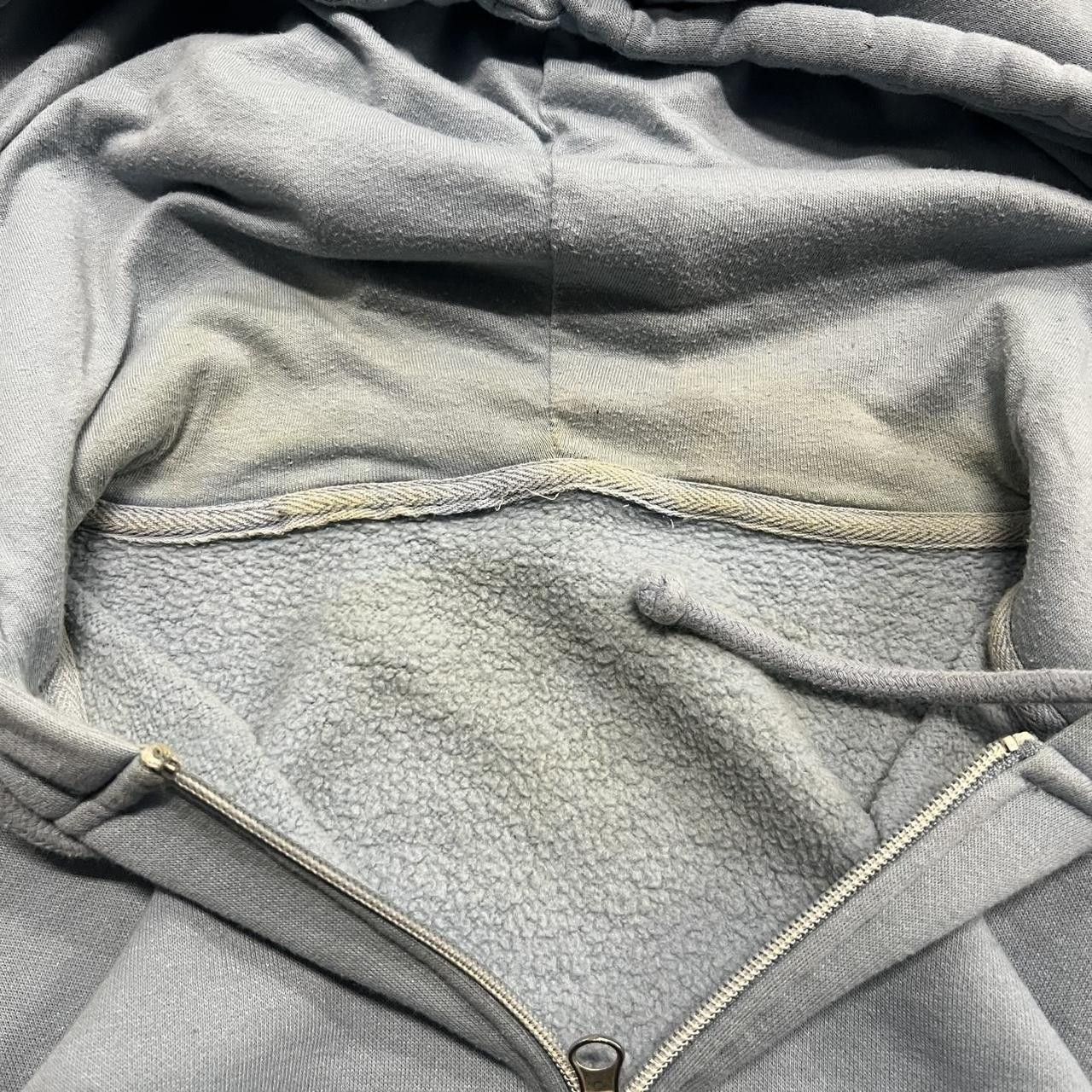 Vintage Vintage Y2K/2000s Blank Baby Blue Zipup Hoodie! Size US S / EU 44-46 / 1 - 4 Thumbnail
