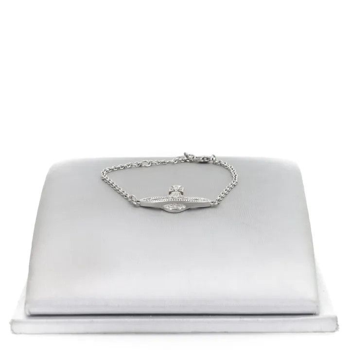 Vivienne Westwood Vivienne Westwood Crystal Saturn Silver Bracelet 0079 Size ONE SIZE - 1 Thumbnail