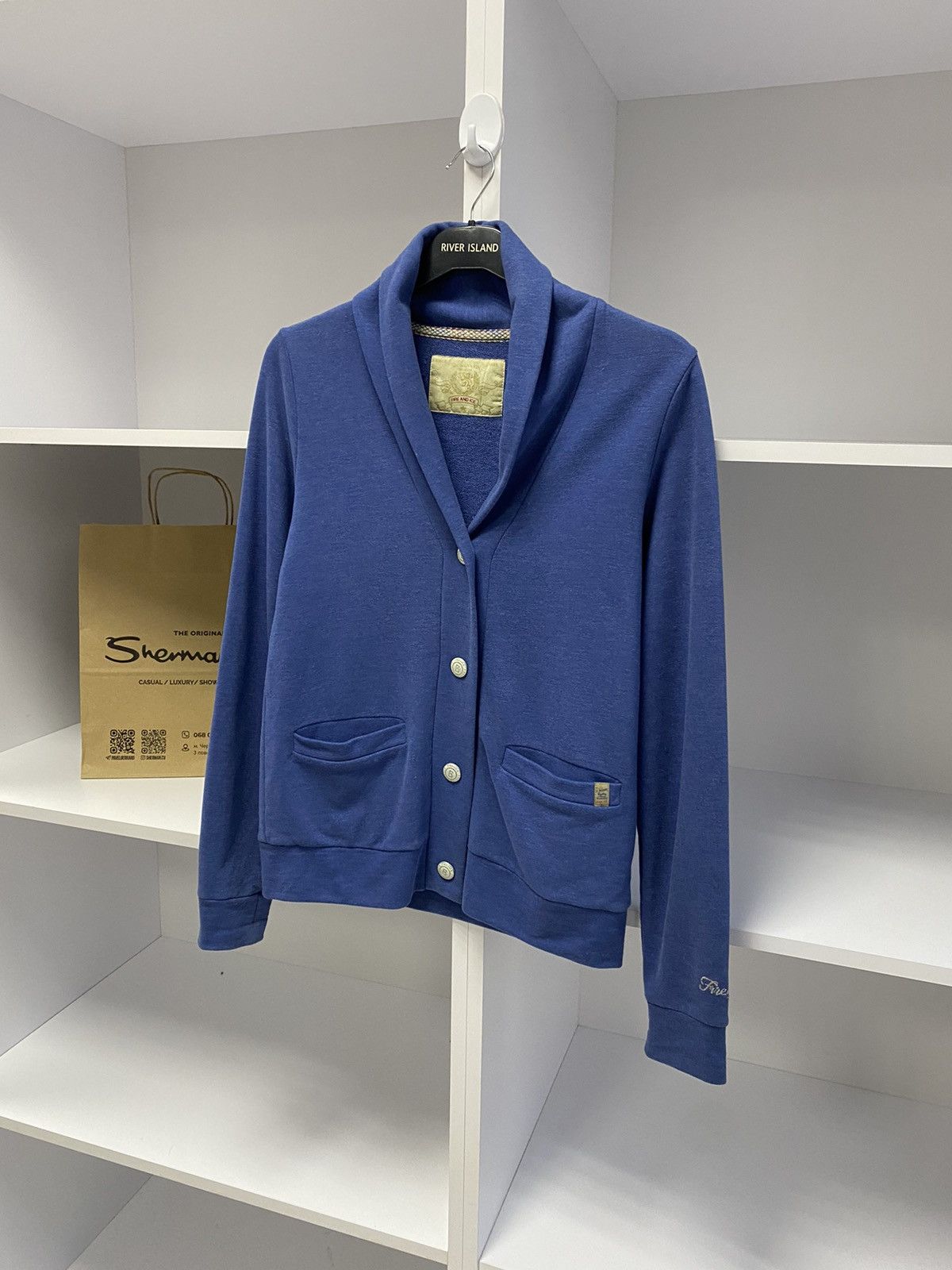 Bogner × Designer × Vintage Vintage Bogner Fire + Ice women's blue cardigan Size S / US 4 / IT 40 - 4 Thumbnail