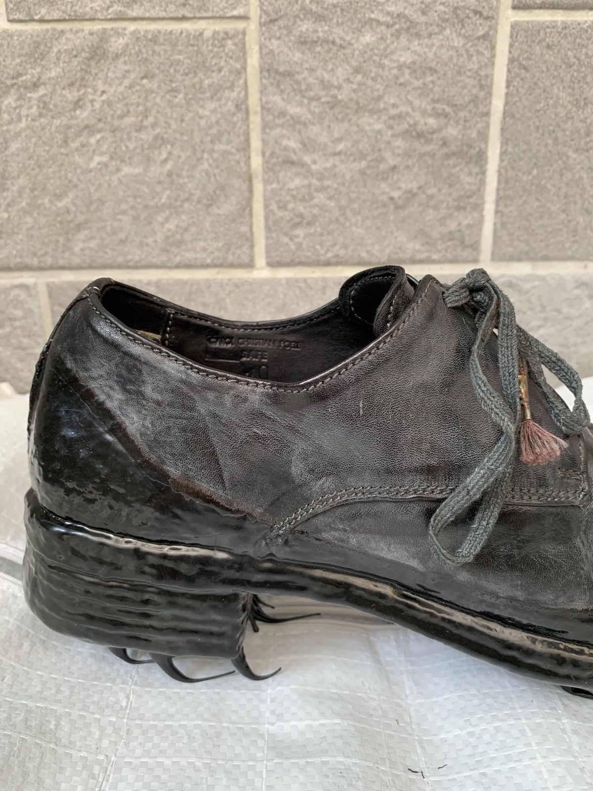 Carol Christian Poell CCP Object Dyed Lined Rubber-Drip “Goodyear” Derbys Size US 11.5 / EU 44-45 - 10 Thumbnail