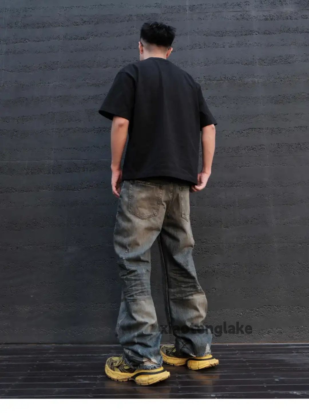 Jean × Vintage washed faded stain rusty punk grunge baggy jeans Size US 34 / EU 50 - 3 Thumbnail