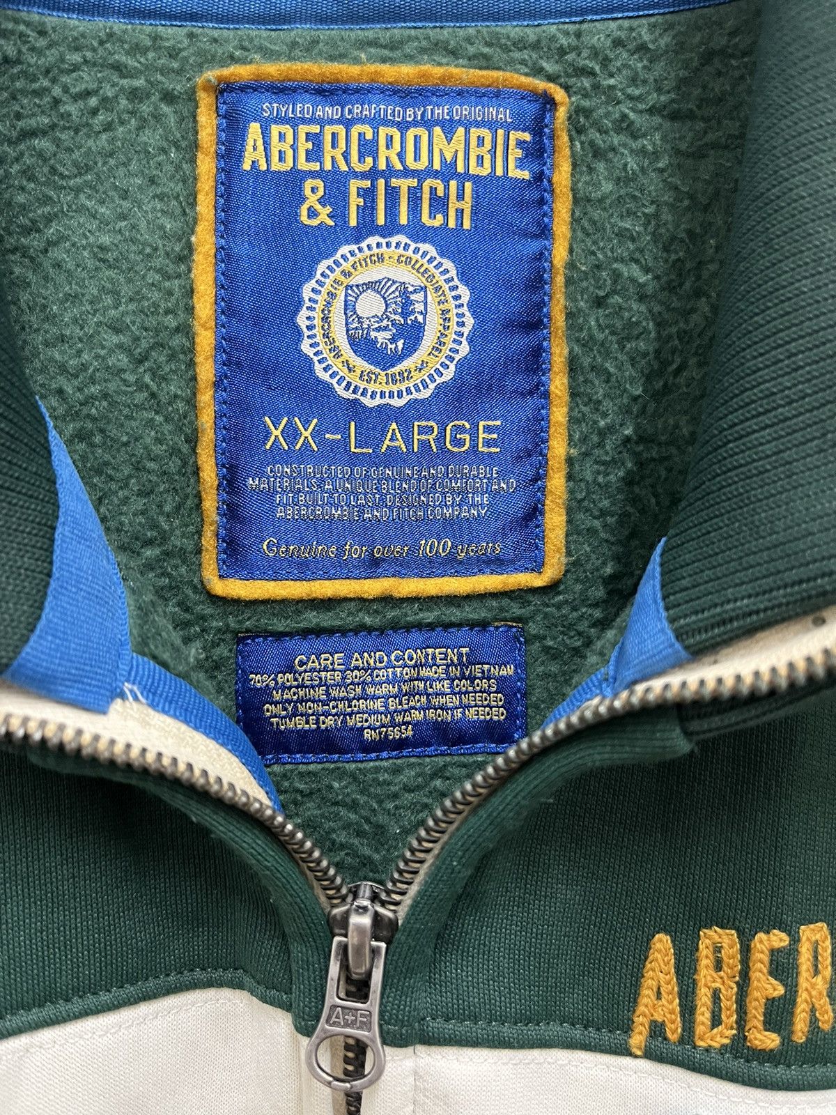 Abercrombie & Fitch Vintage Abercrombie & Fitch Ath Dept 92 Heavy Jacket Size US XXL / EU 58 / 5 - 6 Thumbnail