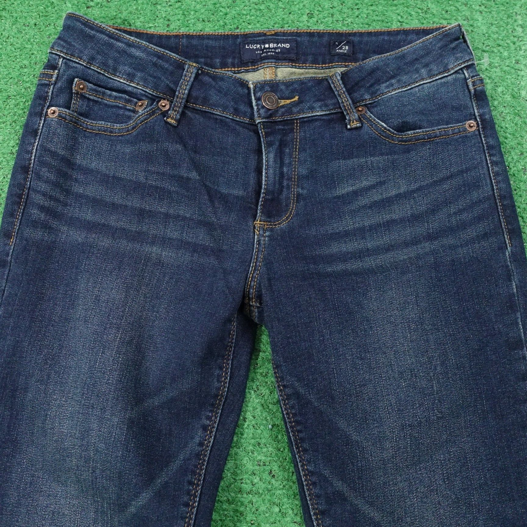Lucky Brand Lucky Brand Lolita Skinny Jeans Womens 6/28 Skinny Blue Low Rise Stretch Denim Size 28" / US 6 / IT 42 - 2 Thumbnail