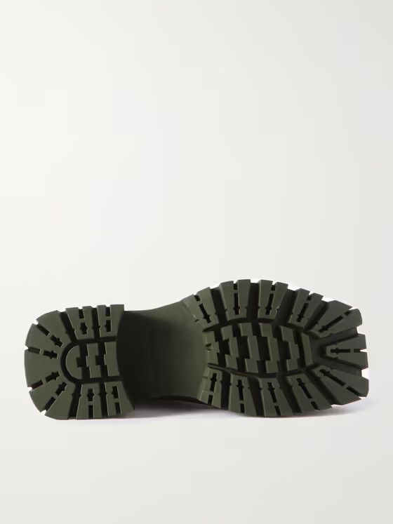 Balenciaga o1mt1gz0524 Trooper Rubber Boots in Army Green Size US 8.5 / EU 41-42 - 7 Thumbnail