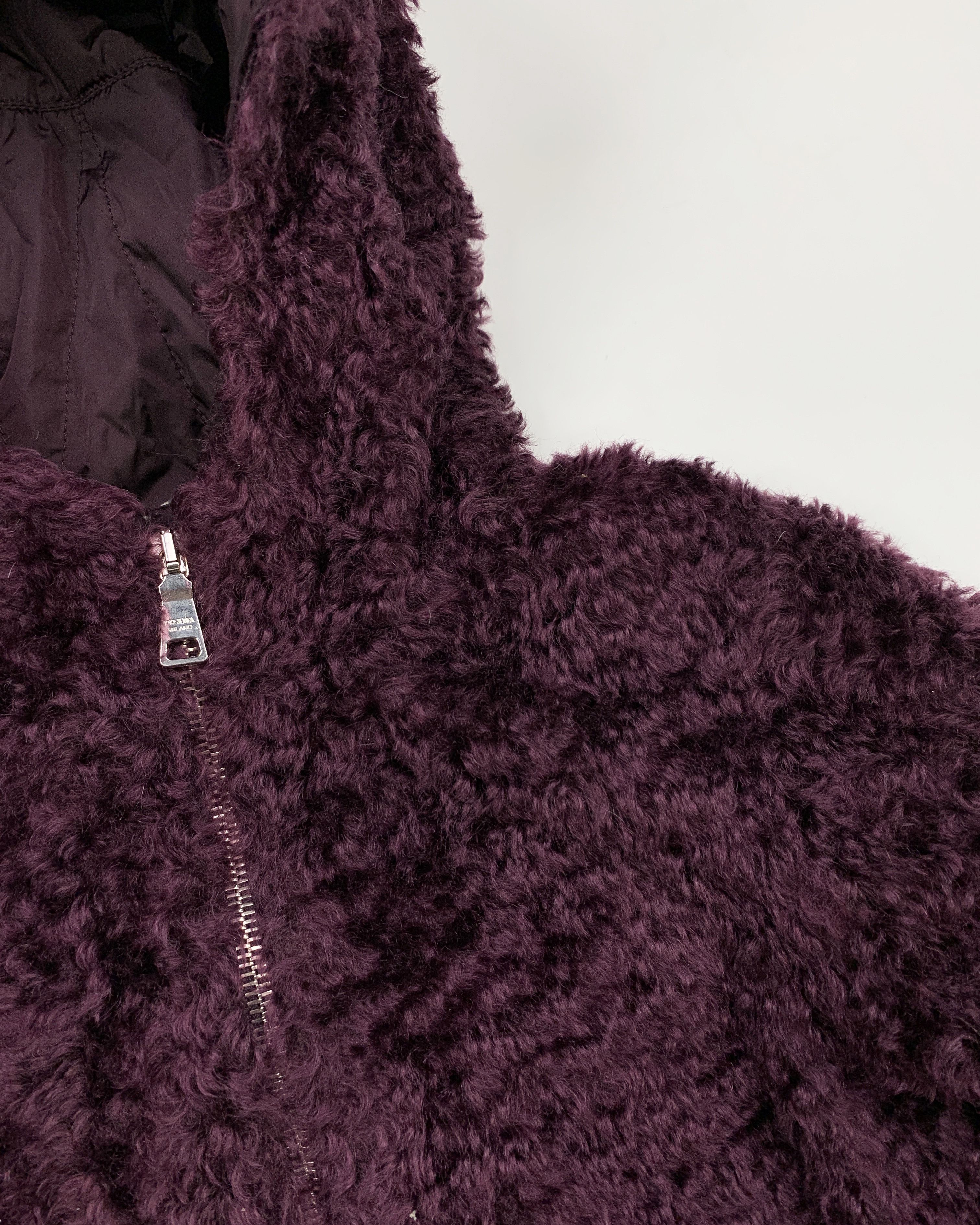 Prada F/W 2008 Mohair Fur Jacket / Shearling Bomber Size XS / US 0-2 / IT 36-38 - 5 Thumbnail