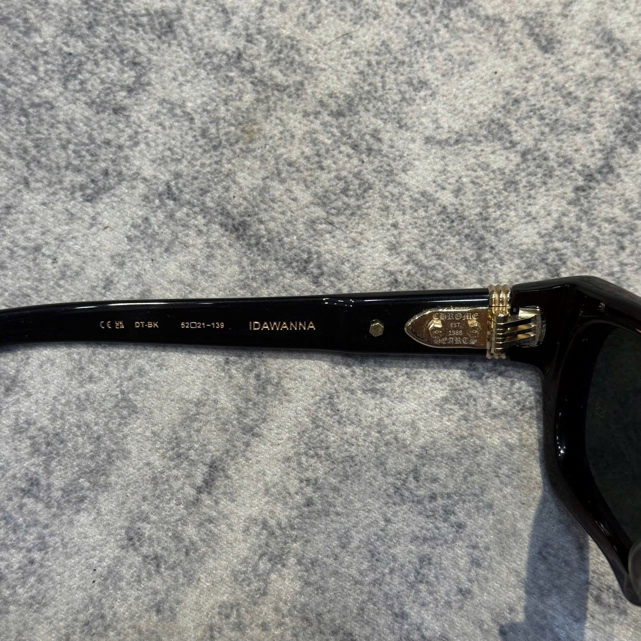 Chrome Hearts CHROME HEARTS IDAWANNA DARK TORTOISE BLACK Size ONE SIZE - 4 Thumbnail