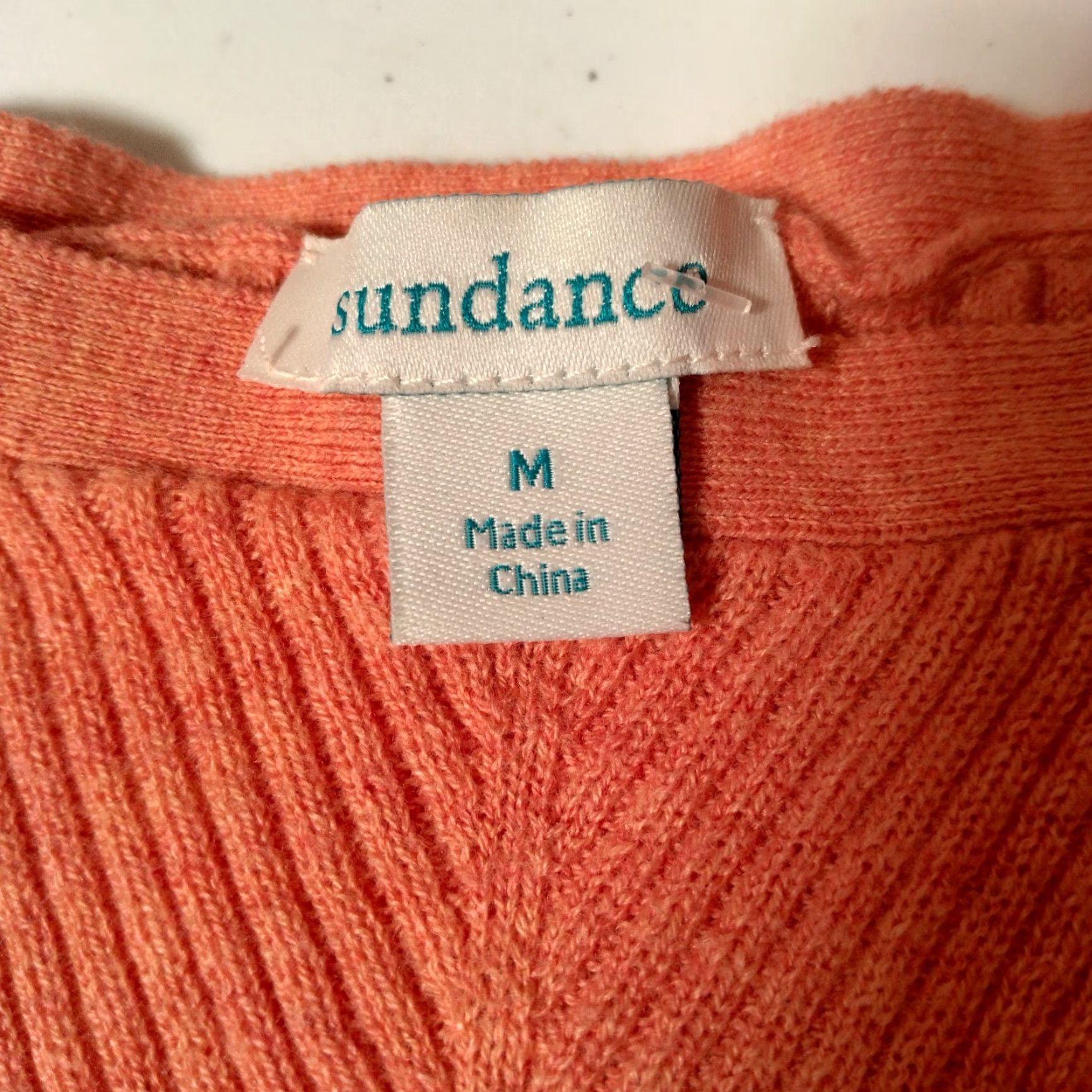 Vintage Vintage Sundance women's tank top knit sleeveless sweater shirt M Peach salmon cotton viscose casual summer Size M / US 6-8 / IT 42-44 - 5 Thumbnail